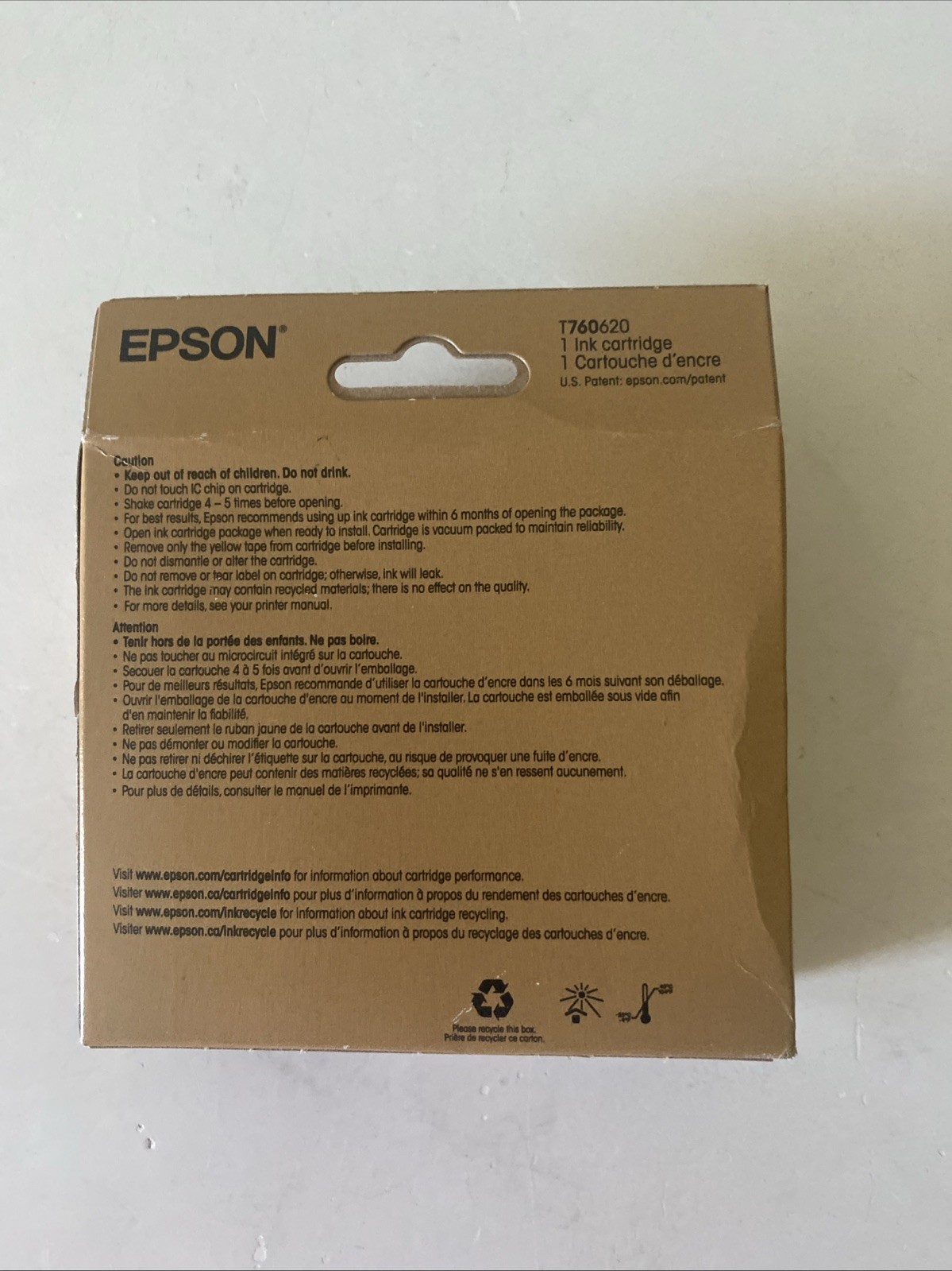 Epson T760620 (760) UltraChrome HD Ink Vivid Light Magenta New expire 04/2027