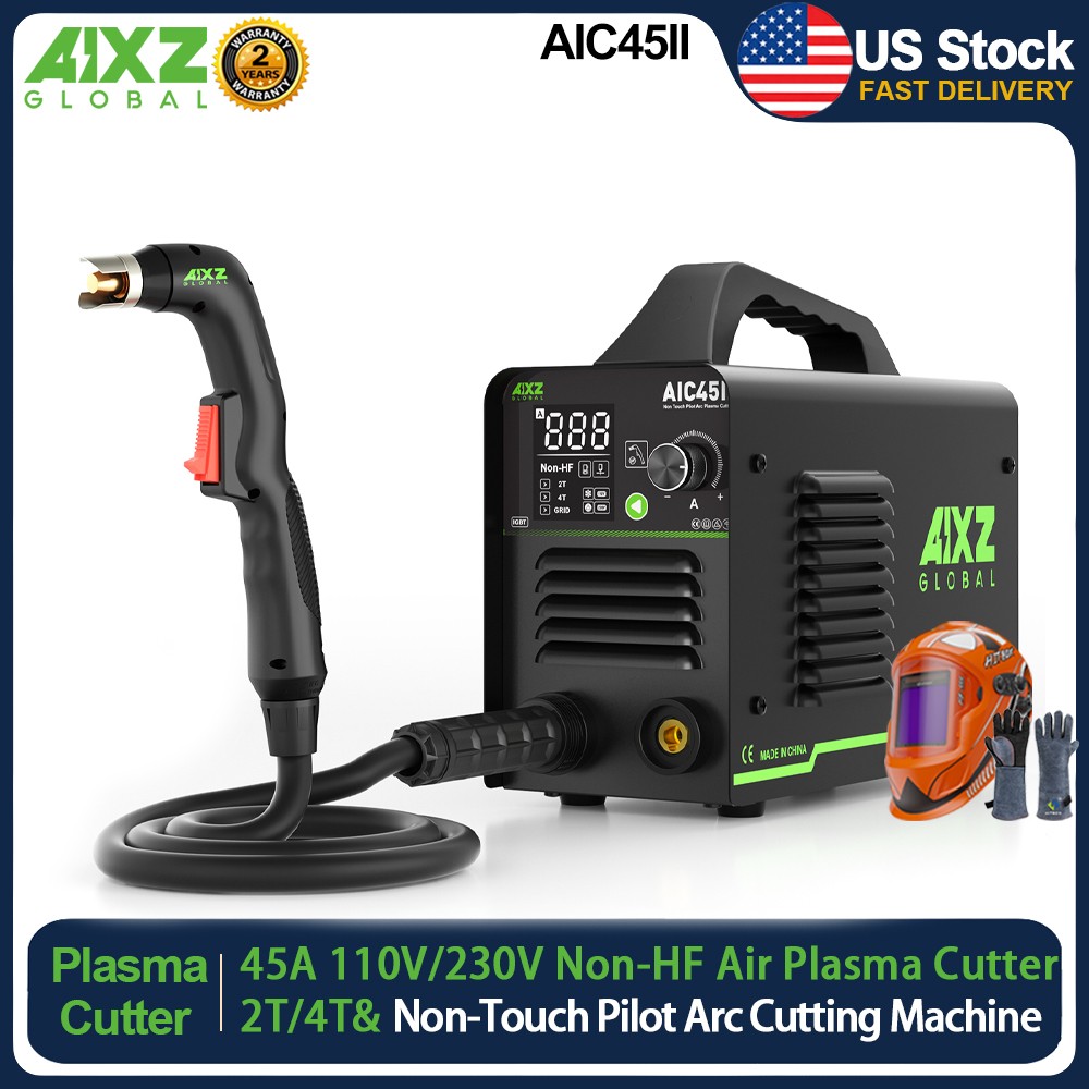 45 Amp Non-HF Plasma Cutter , Non-Touch Pilot Arc Cutting Machine 110/230V Set