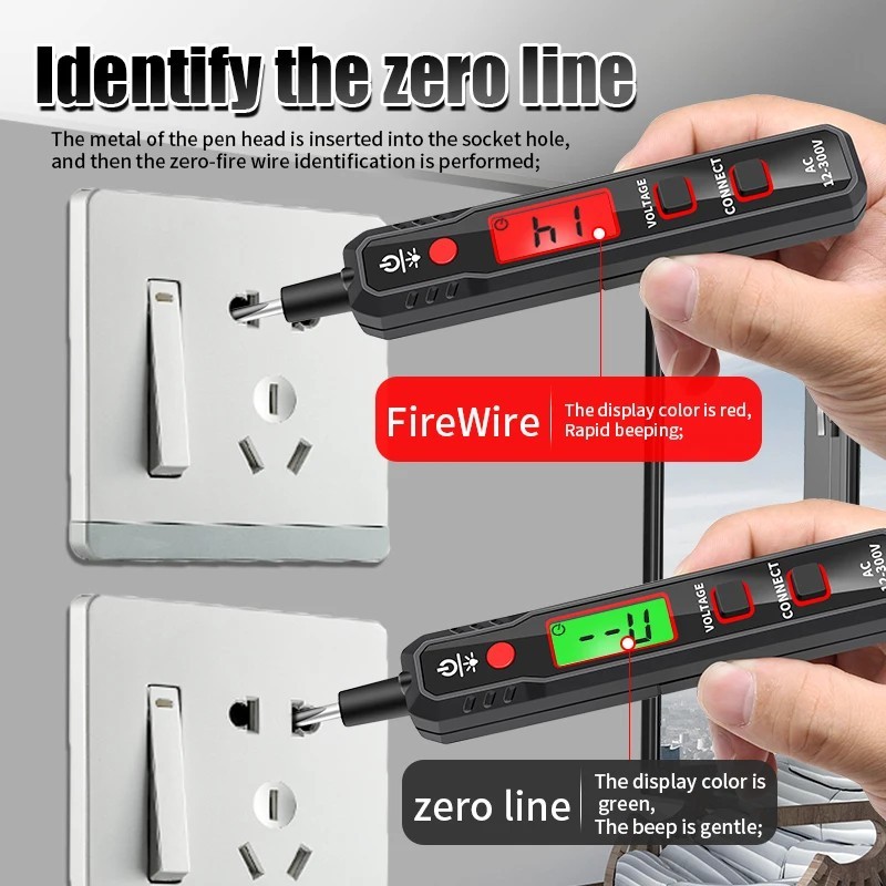 HT89 Voltage Electric Tester Volt Detector Test Pen AC DC 110-220V