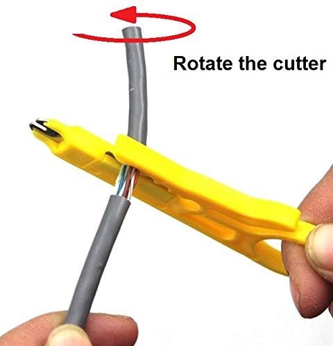 ® Network/Phone Cable Tester + RJ11/RJ12/RJ45 Network Cable Crimper + RJ45 CA…