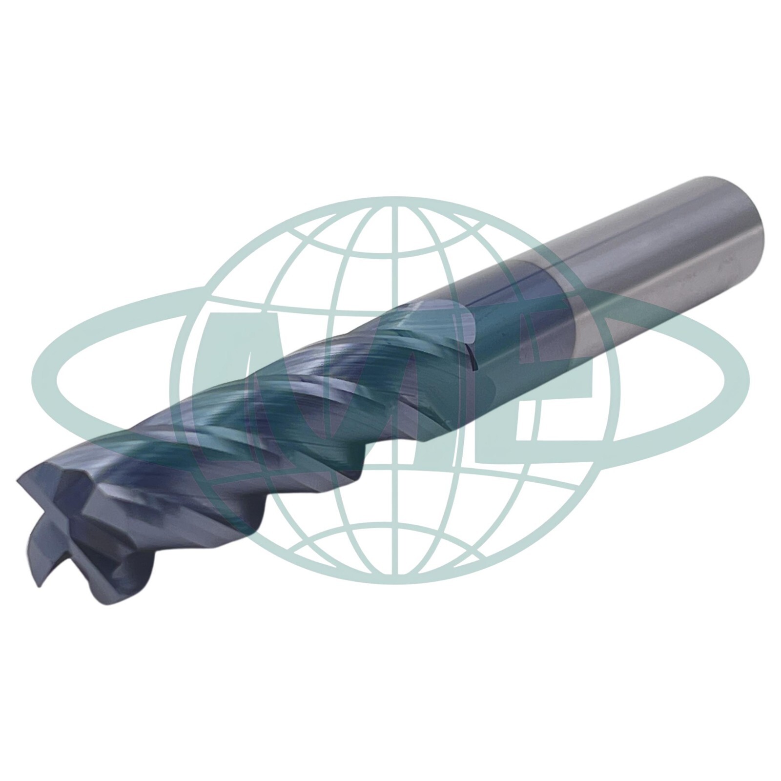 5/8″ Solid Carbide Long Square End Mill, 4 Flute, TiAlN Coated 5/8×2-1/4×5”