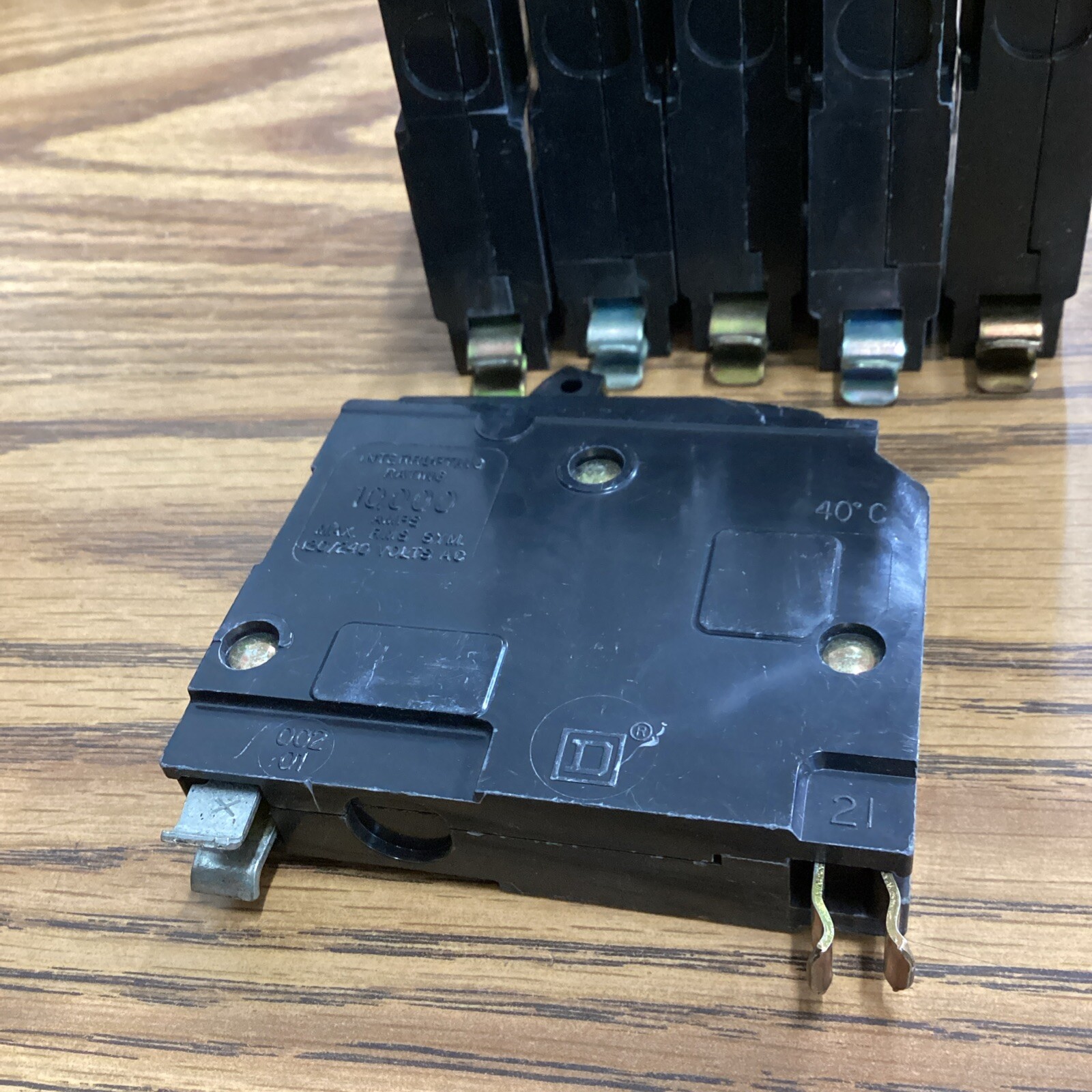 Lot Of 6 QO120 SQUARE D 1P 20A 120V CIRCUIT BREAKER Used