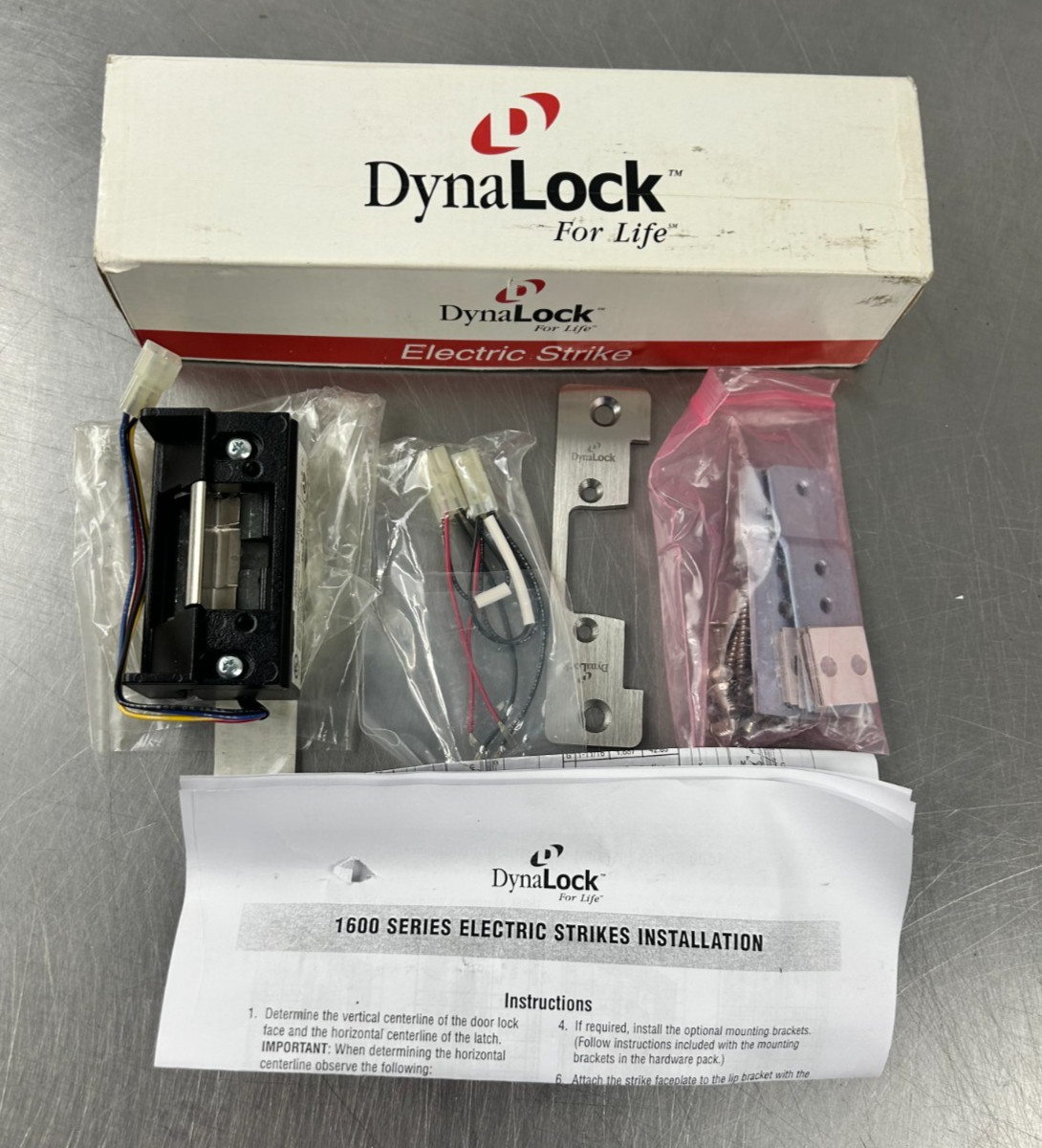 DynaLOCK 1604S x 32D Stainless Steel Electric Strike 12-24VAC New in Box