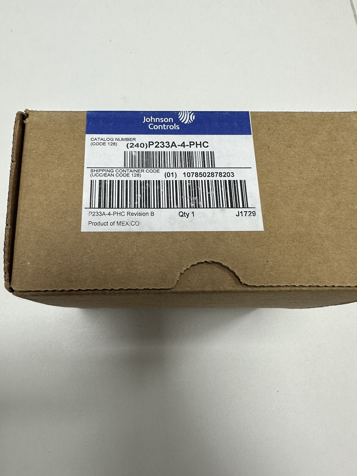 JOHNSON CONTROLS P233A-4-PHC DIFFERENTIAL AIR PRESSURE SWITCH range 50 to 400 pa