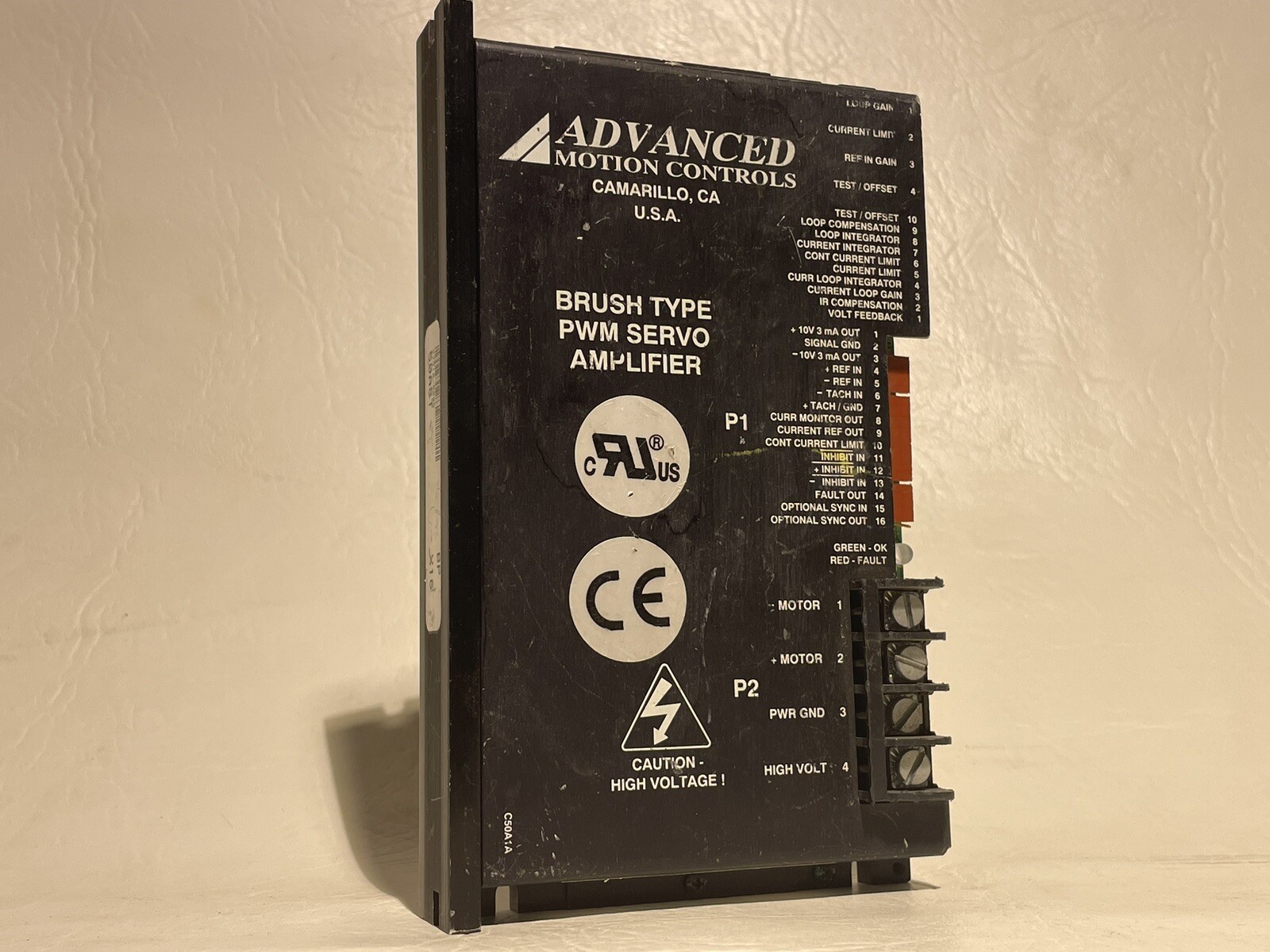 Advanced Motion Controls Brush Type PWM Servo Amplifier 50A8T