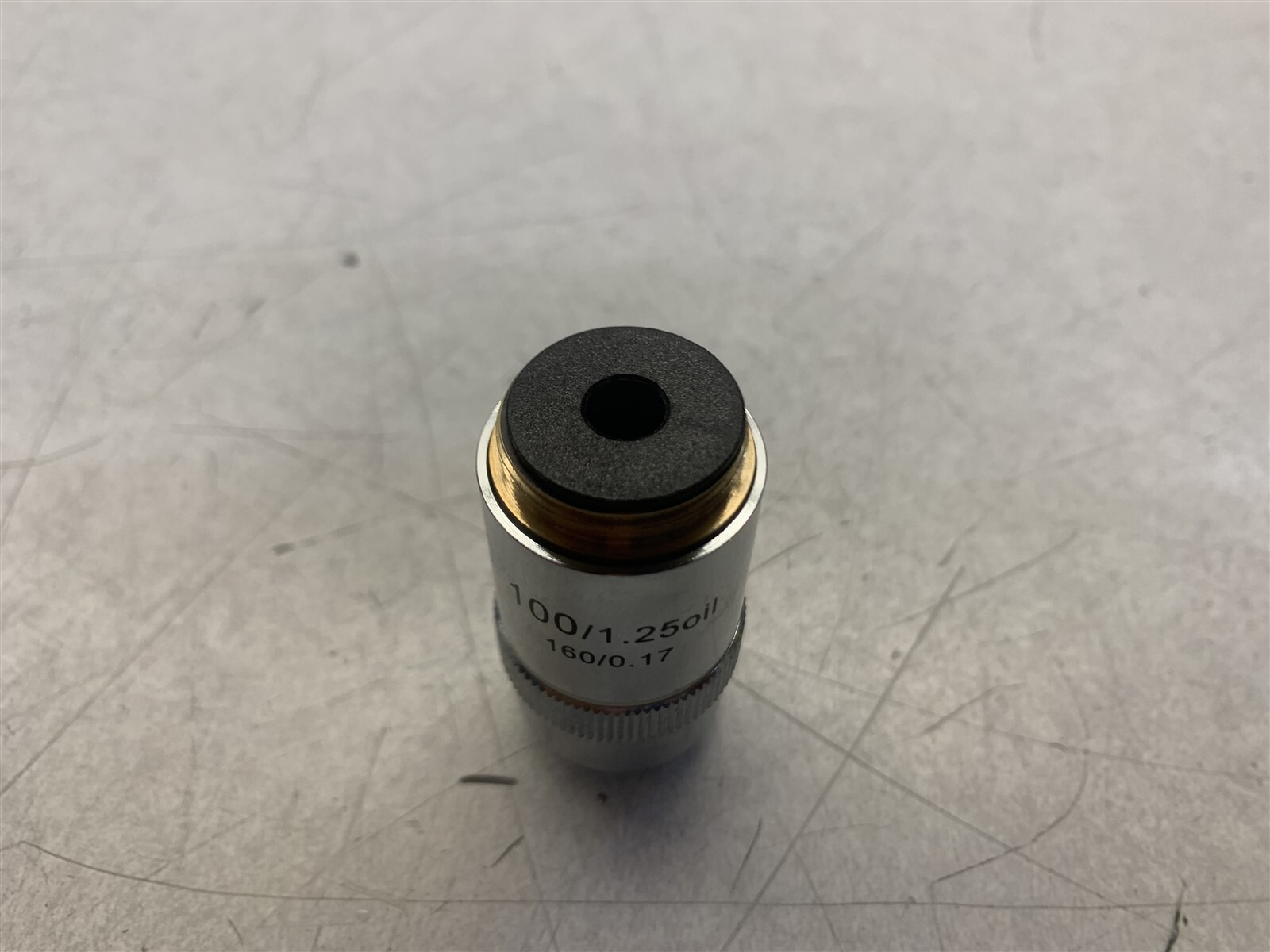 100/1.25OIL 160/0.17 UNBRANDED MICROSCOPE OBJECTIVE LENS