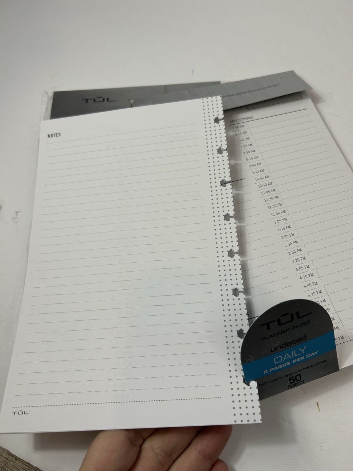 TUL Discbound Undated Daily Refill Pages New Floral and Partial 5 1/2 X 8 1/2″