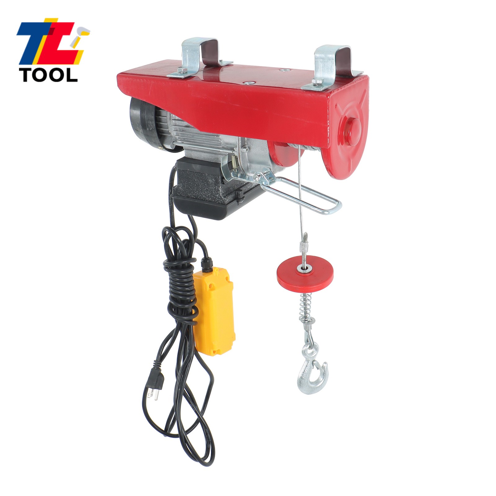 Mini Electric Hoist 440LBS/200kg Crane Winch with Wired Remote Control 510W 110V