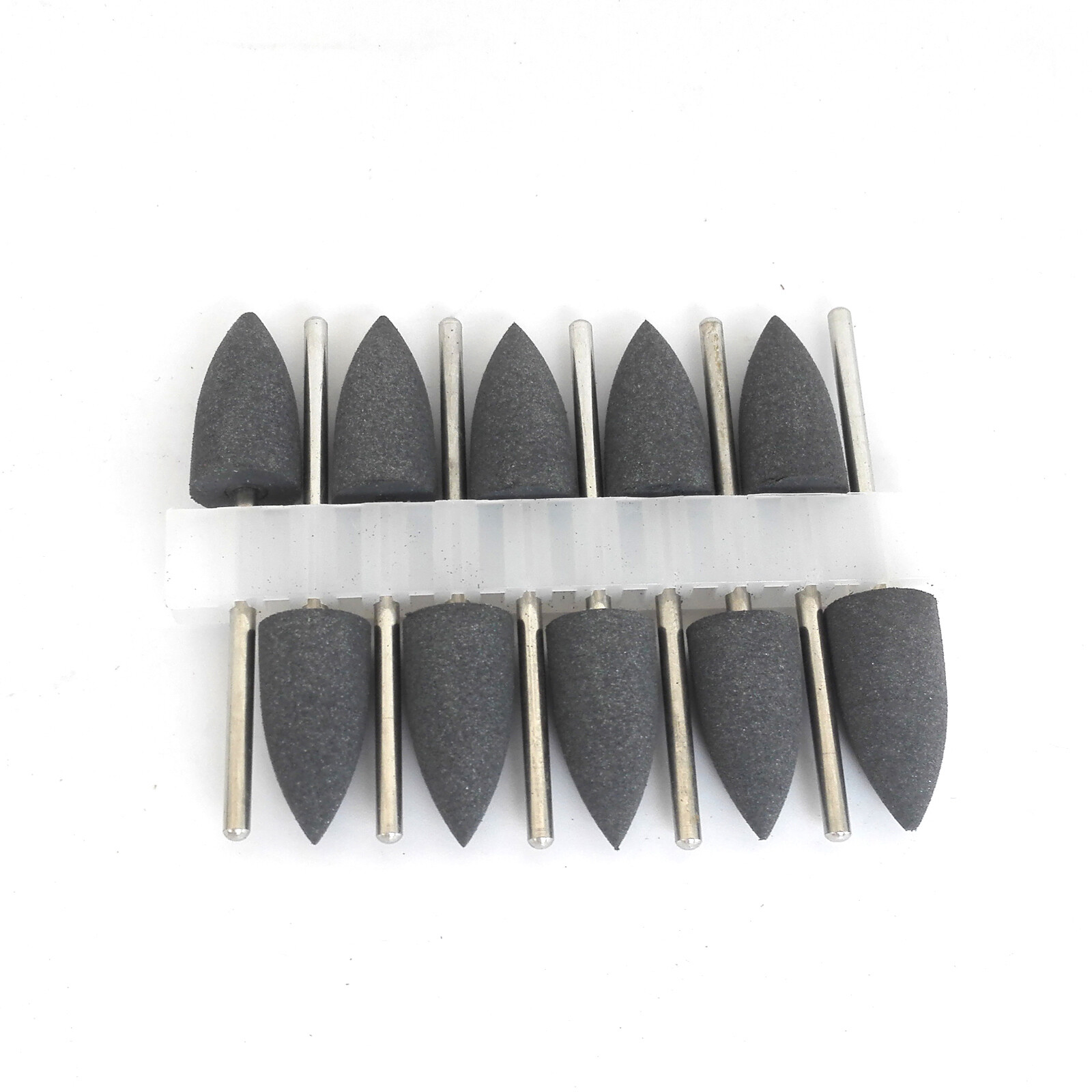 10pcs 2.35mm Dental Silicone Polishers Resin Base Acrylic Diamond Polishing Burs
