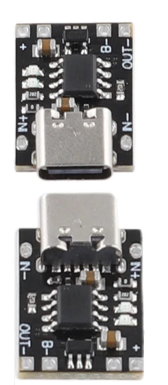 Tiny Smallest USB Type-C Ternary Lithium Battery Charger & Protection 3.7V 4.2V