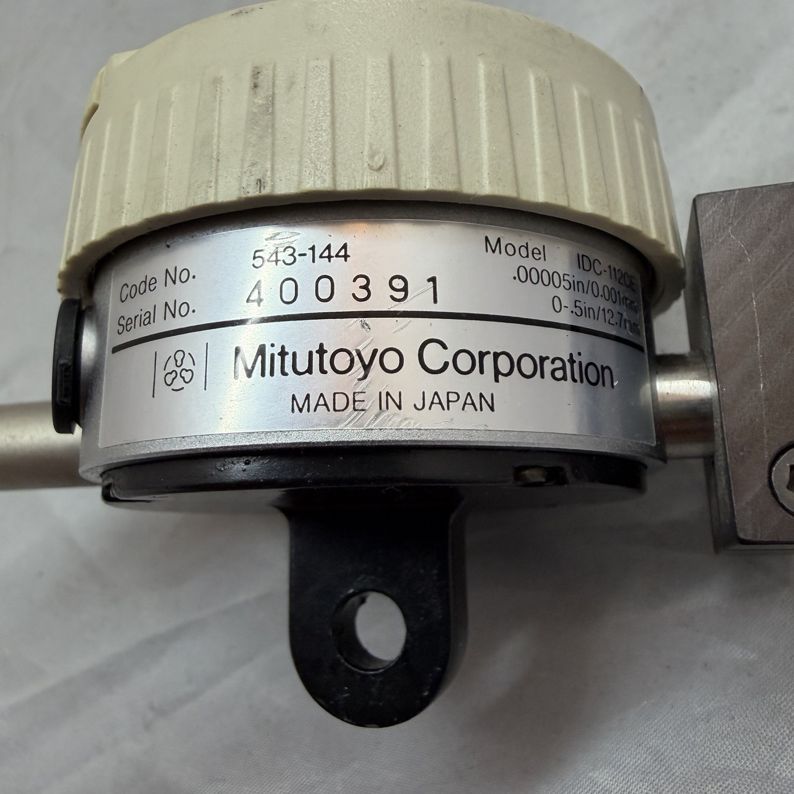 Mitutoyo 543-144 Digital Caliper Model IDC-112CE 0.00005in/0.001mm 0-.5in/12.7mm