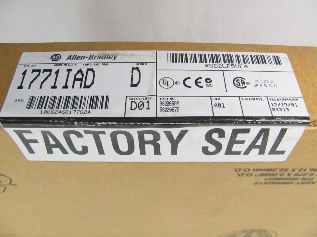 Allen Bradley 1771-IAD/D 120V AC/DC Input Module Rev New 1771 IAD Free Shipping
