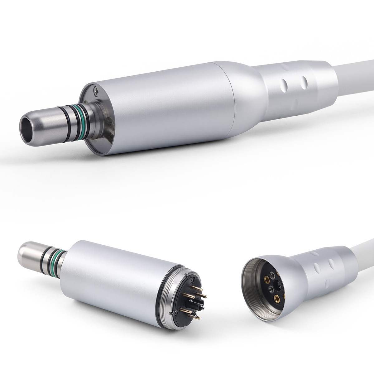 Dental Electric Micro Motor Brushless LED Micromotor 4 Hole 1:1 1:5 16:1 Modes