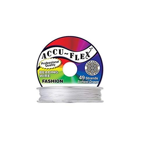 Nylon Stainless Steel Pearl 49 strands 0.019″ 0.4826mm 30 Ft 9.144m
