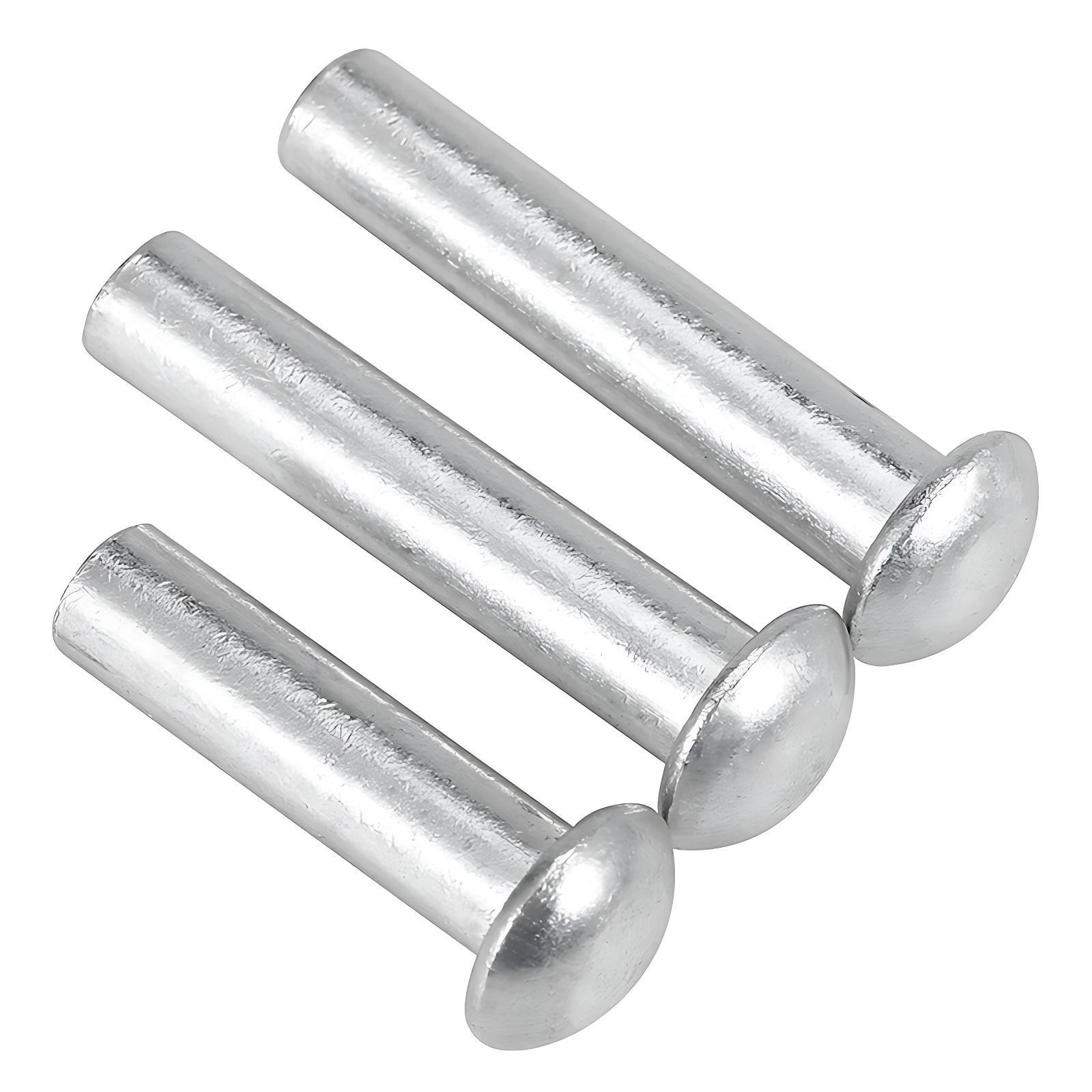 Solid Aluminium Half Round Head Rivets Dome Rivet DIN 660 M2 M2.5 M3 M4 M5 M6 M8