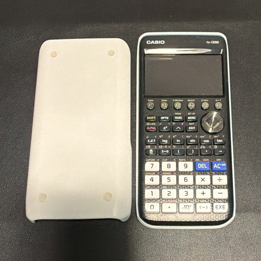 Casio fx-CG50 Graphing Calculator, LCD Display, Battery Powered w/ Slide Cover