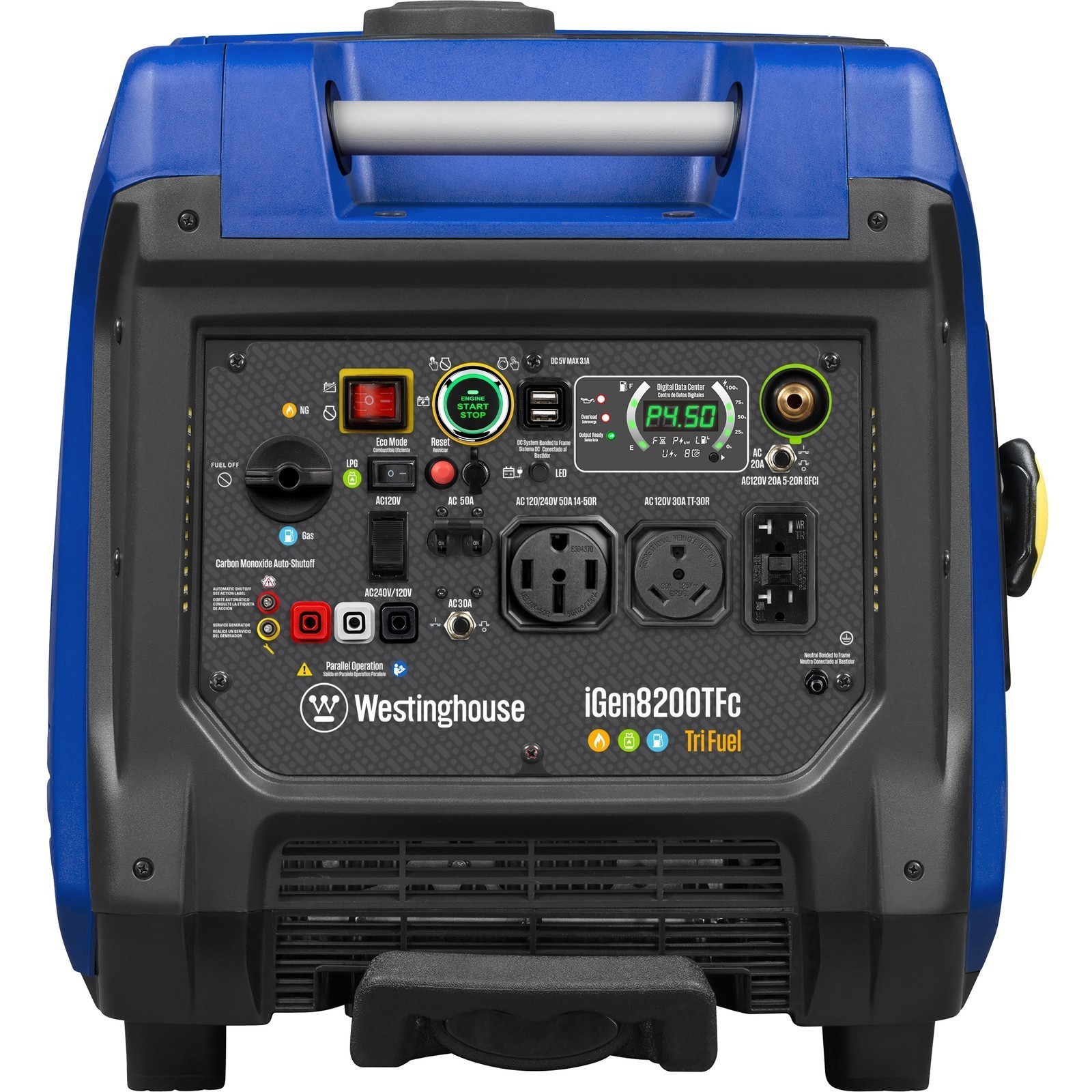 Westinghouse Open Box 8200 Peak Watt Tri Fuel Inverter Generator