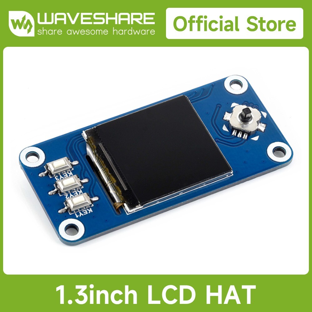 Waveshare 240×240 1.3 inch IPS LCD display HAT for Raspberry Pi SPI interface