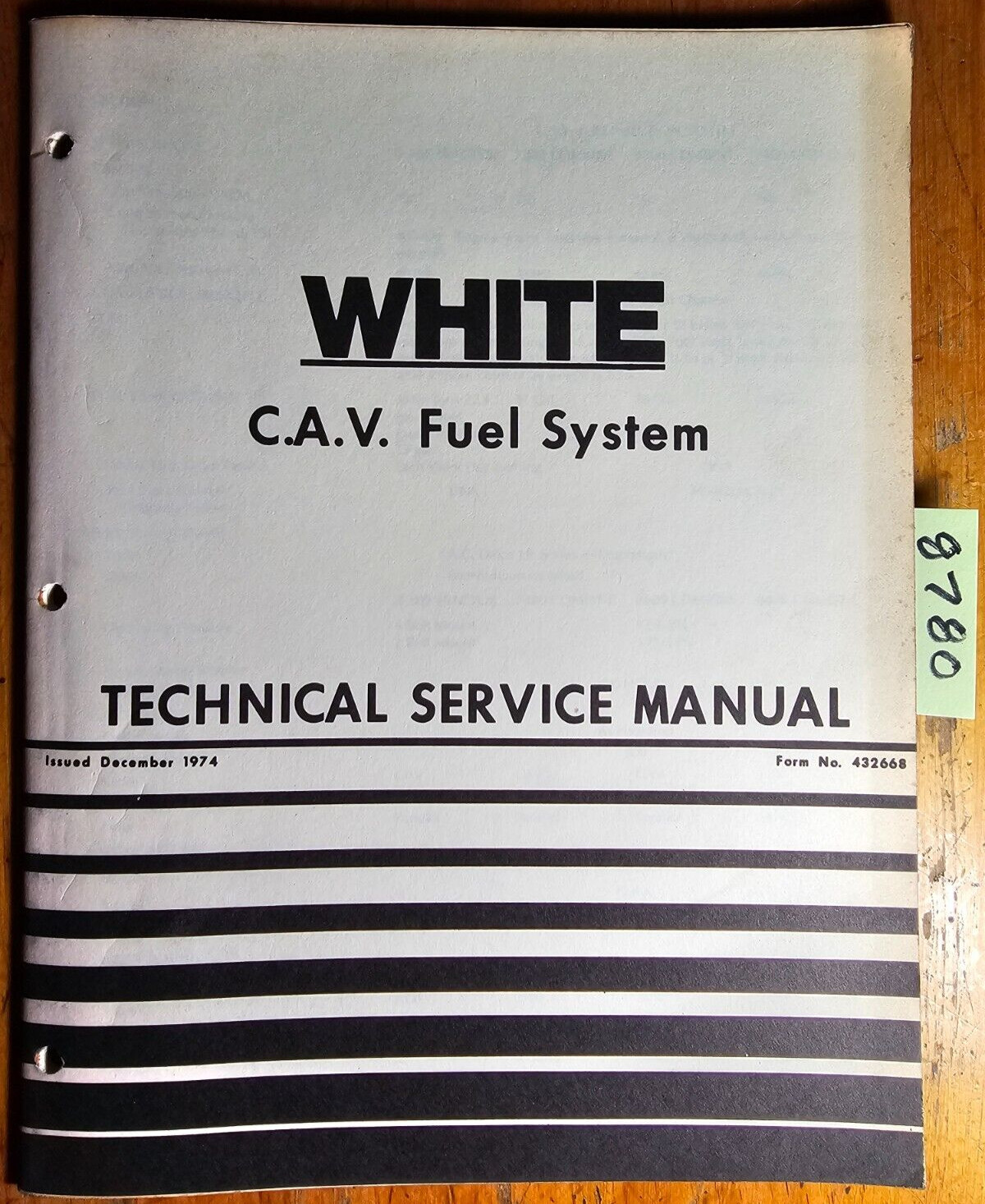 White CAV Fuel System on 2-105 7300 8600 8800 1265 1270 1365 1370 Service Manual