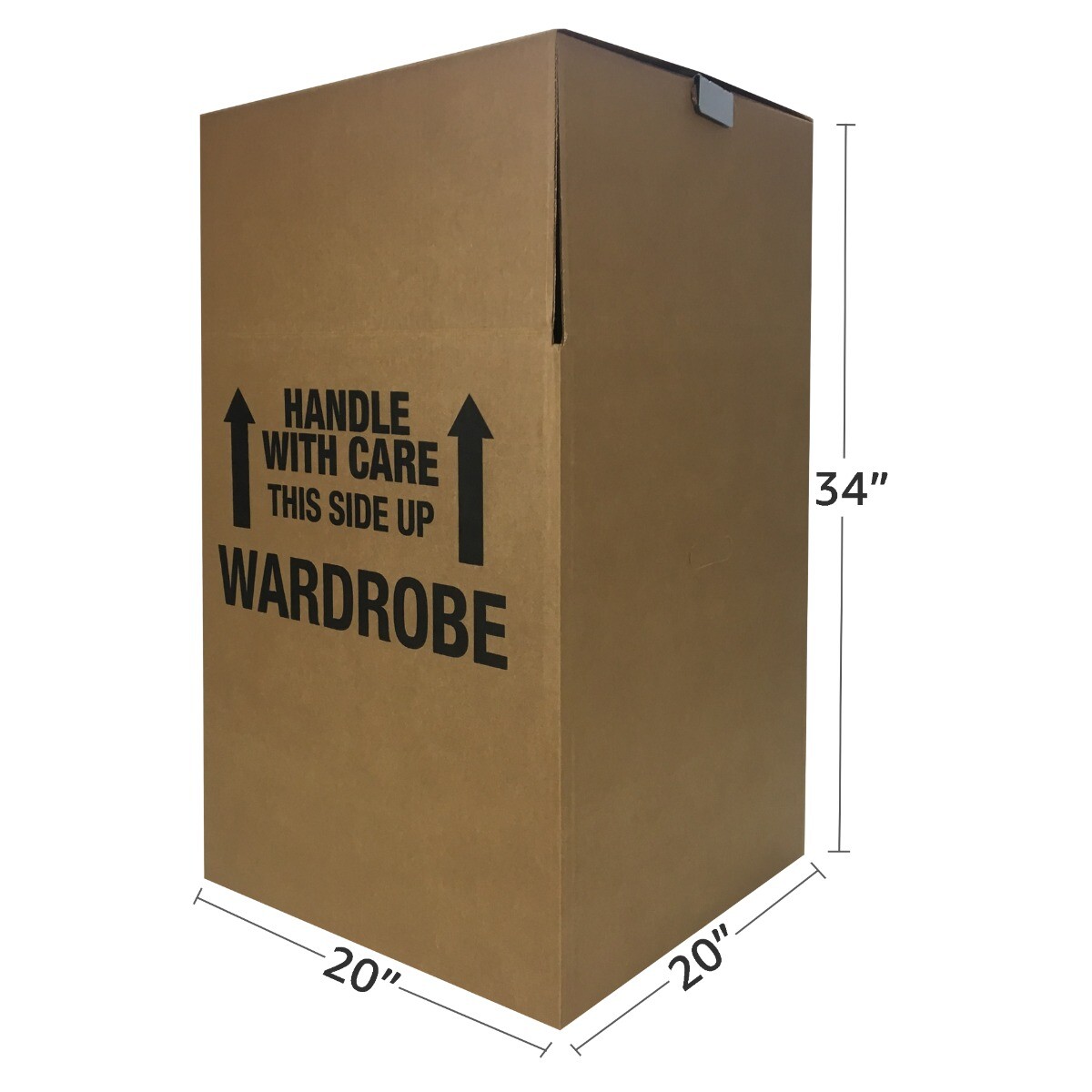 UBMOVE Shorty Wardrobe Moving Box (2 Piece) 20″ x 20″ x 34″