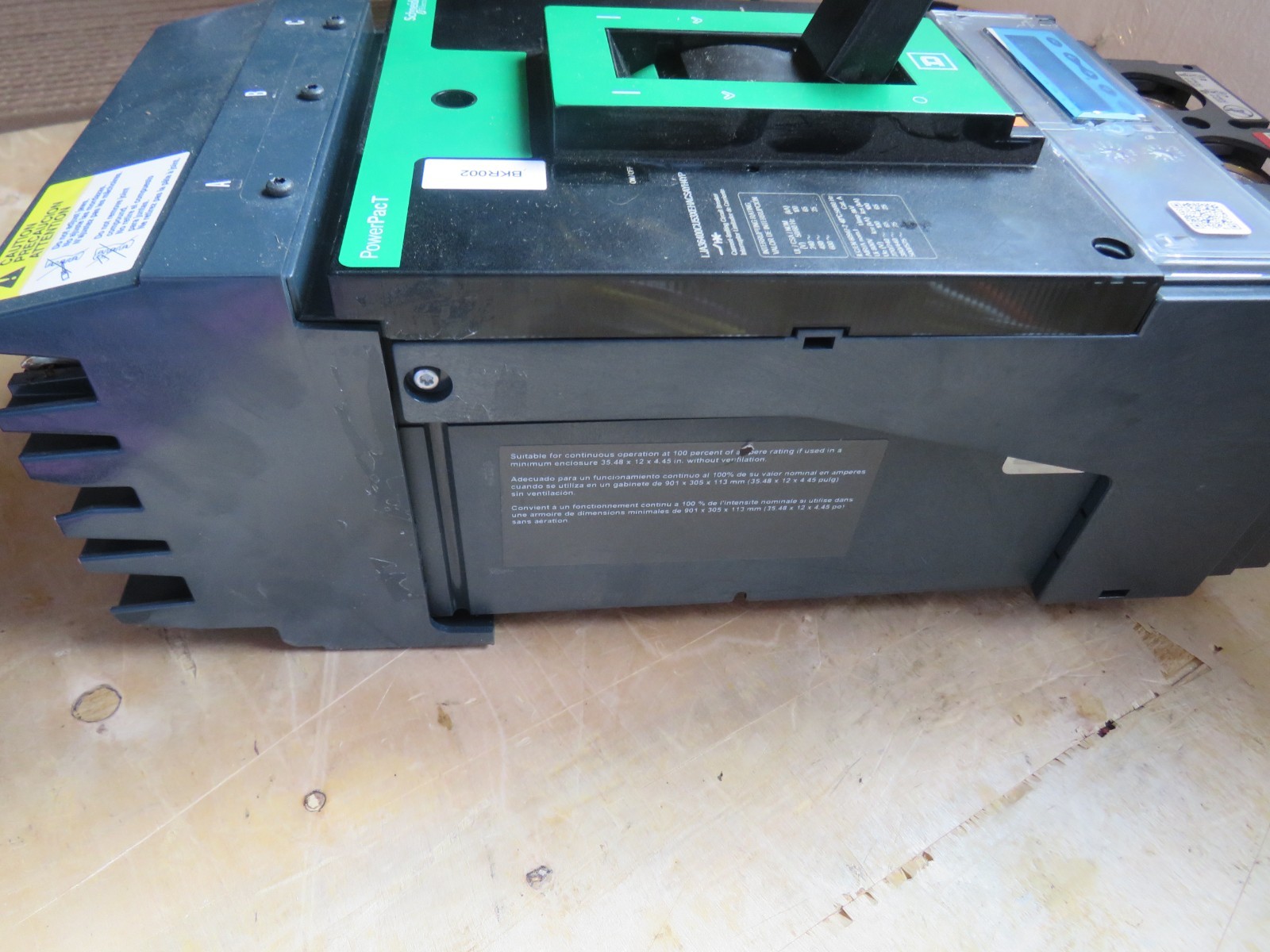 SQUARE D POWER PACT LJA36400 400A,3P, 600V I-LINE CIRCUIT BREAKER