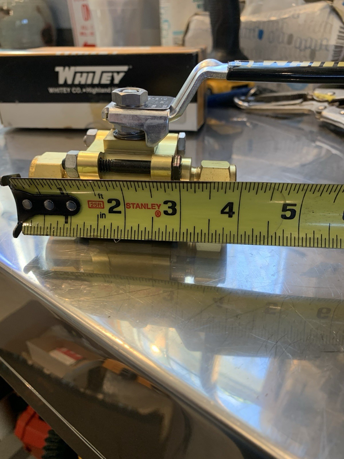 2-WHITEY / SWAGELOK B-63TS10 1/2″ BRASS BALL VALVE TUBE CONNECTION 1500 PSI -NEW