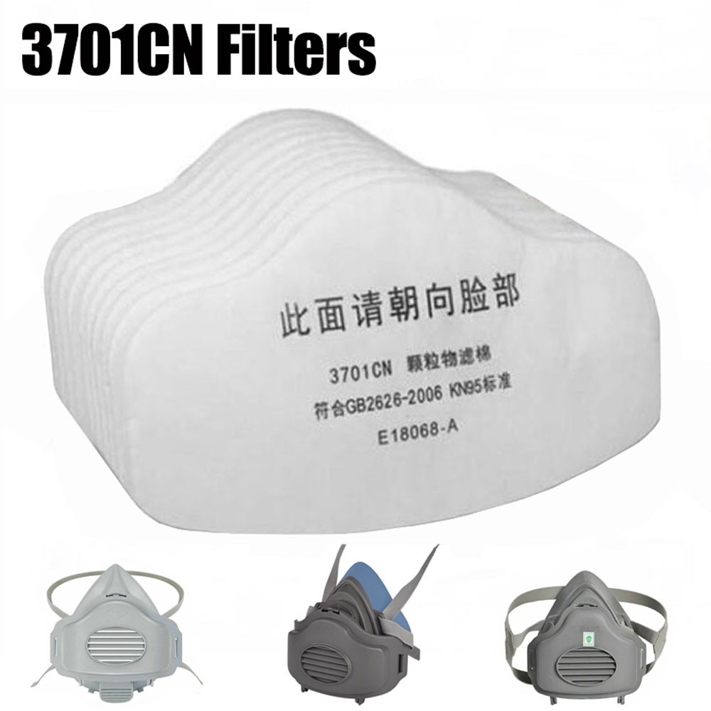 20PC 3701 Cotton Filter Safety Protect Replacement For 3200 Respirator Mask
