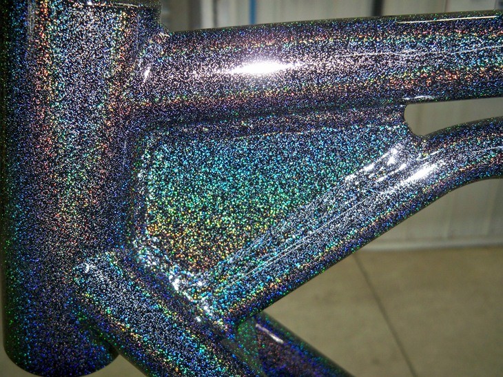 Higloss SPARKLE HOLOGRAPHIC BLACK powder coat paint 4lbs/1.8Kg- FREE SHIPPING!