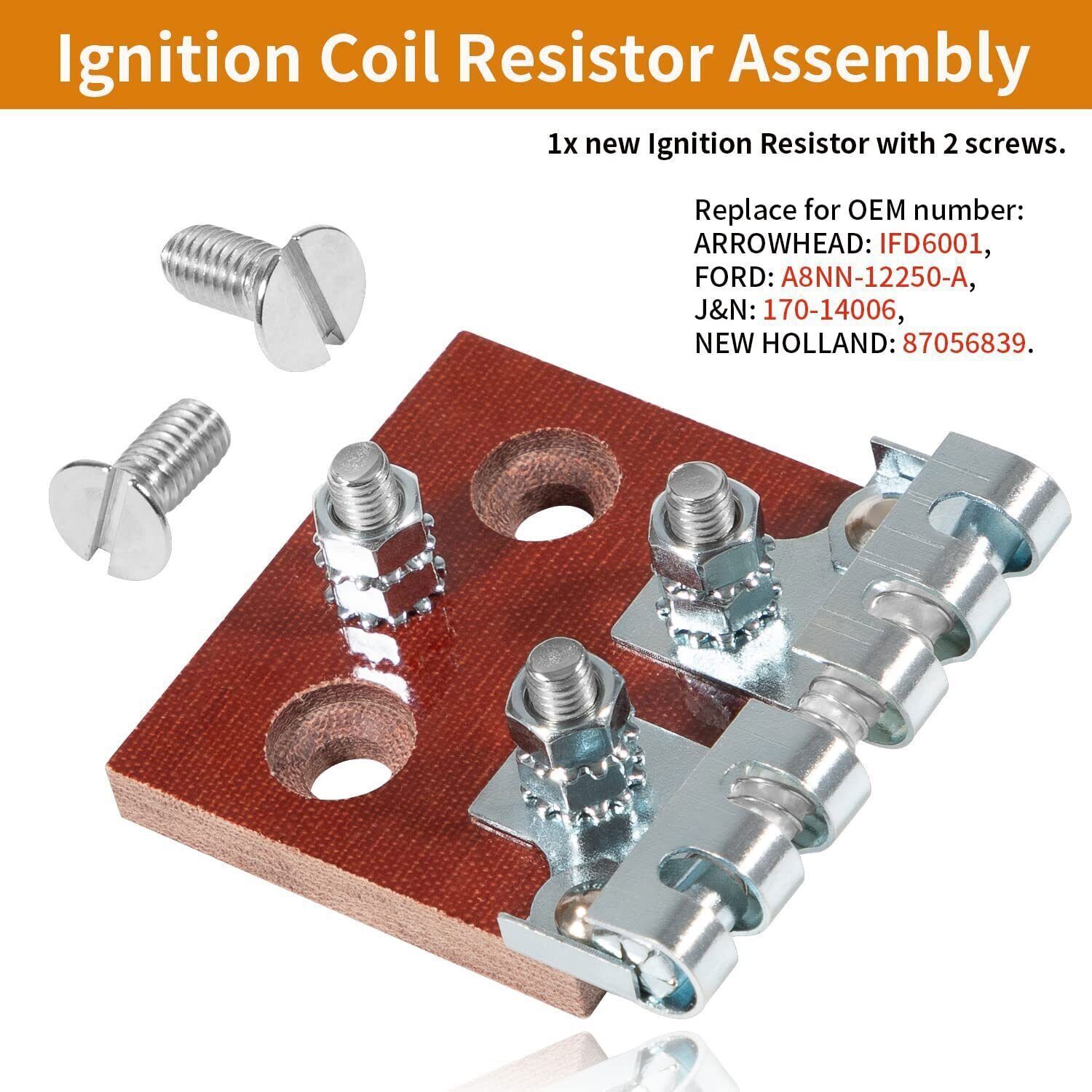 For Ford Tractors 2N 8N 9N Ignition Coil Resistor Assembly A8NN12250A
