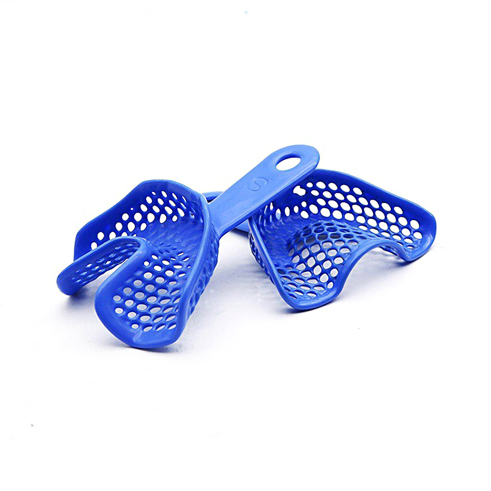 2Pcs/10Pcs Plastic-Steel Dental Impression Trays Material Upper+Lower 5 Sizes