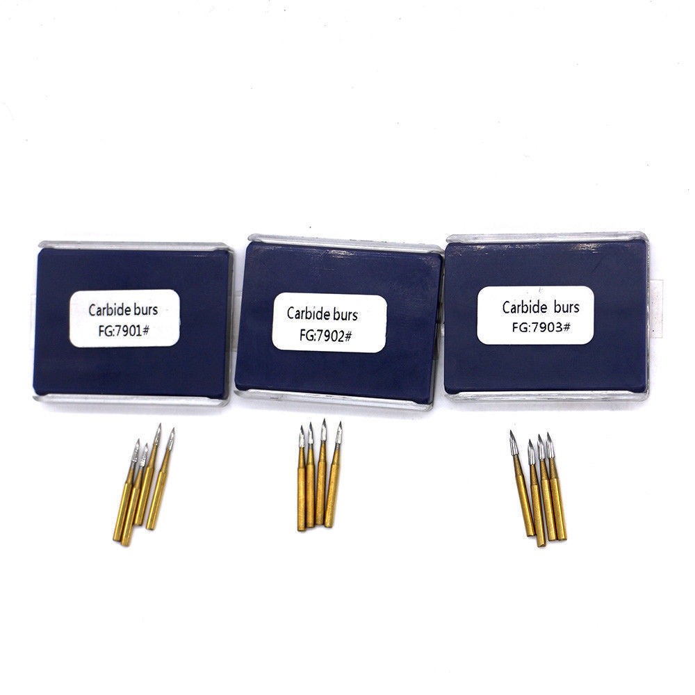 Dental Trimming&Finishing Gold Burs Tungsten Carbide Burr 19mm FG 7901/7902/7903