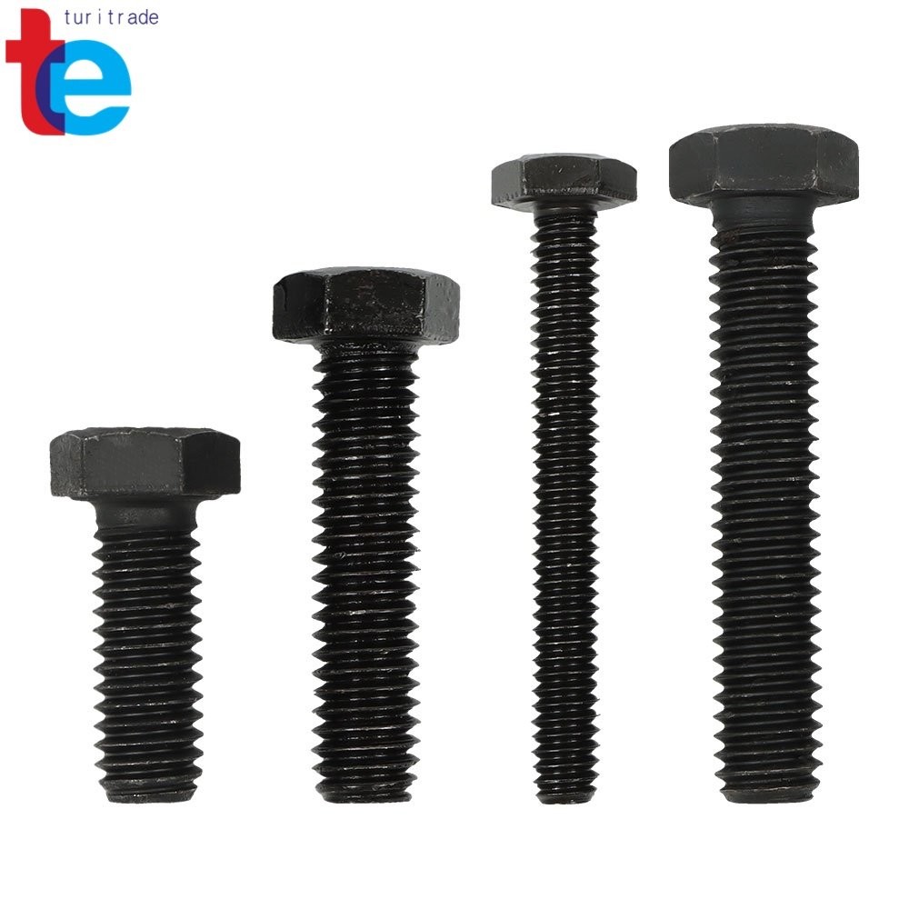 272PCS Hex Bolts Screws With Nuts Flat Lock Washers Assortment Kit 1/4 5/16 3/8