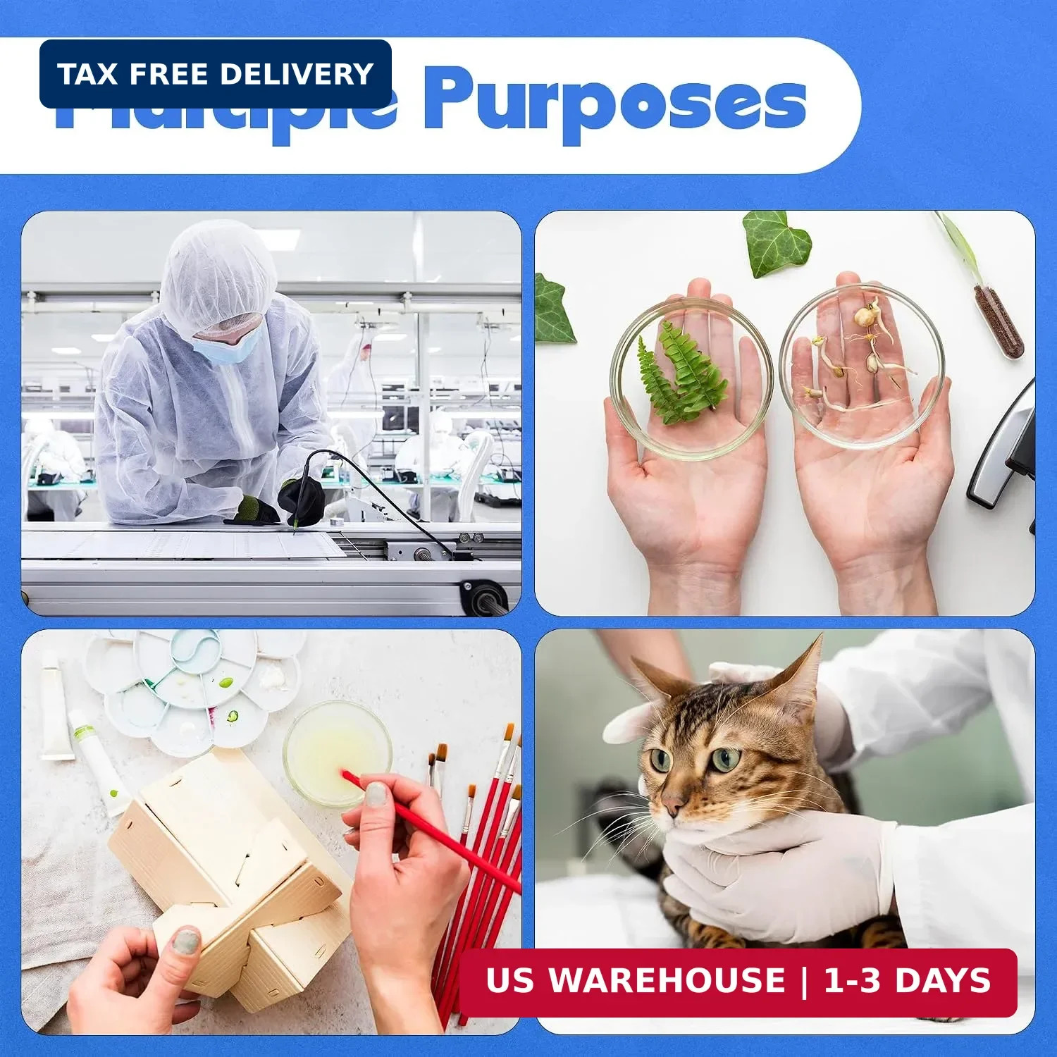 5mL Luer Lock Syringes without Needle – Sterile Syringe with Cap, 10 Pack | Indi