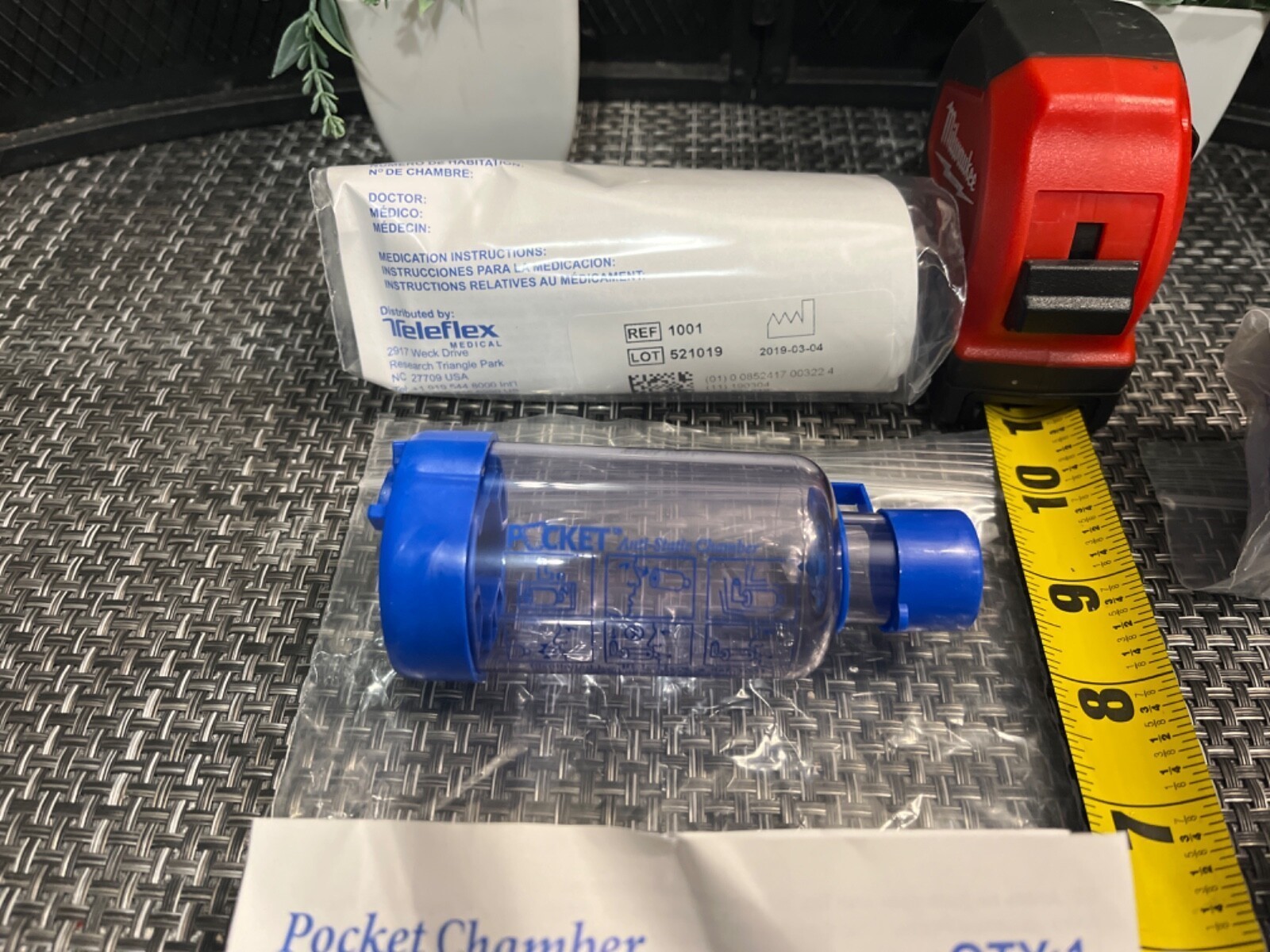 50 QTY! BULK LOT- TELEFLEX 1001-50 AEROCHAMBER VALVED AEROSOL POCKET CHAMBER