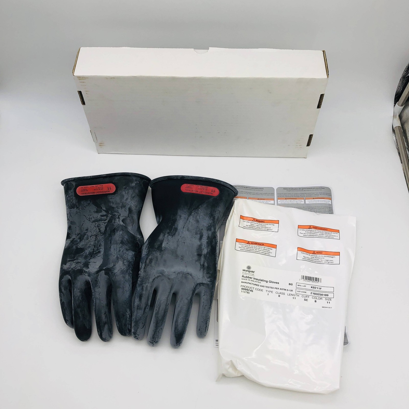 Marigold RIGCL011B/11.0 Electrical Insulating Gloves Rubber Sz 11 Class 0 11″
