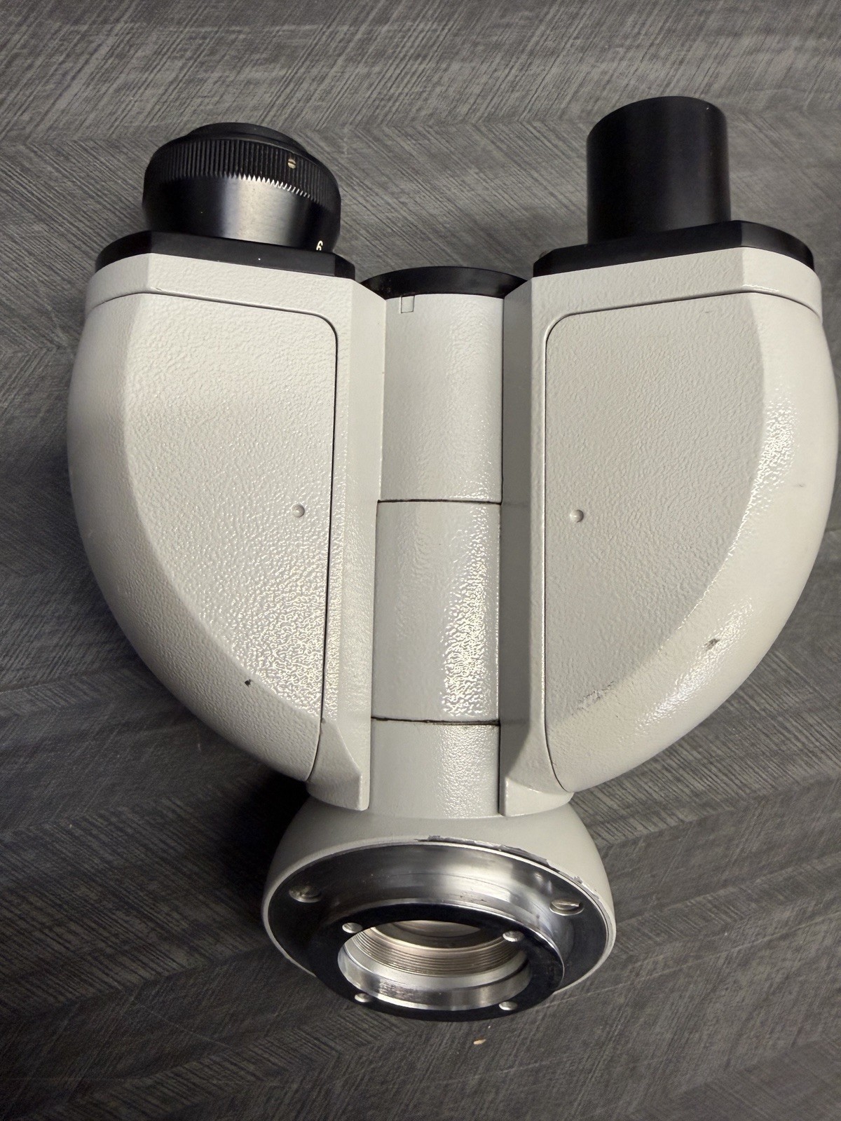 Carl Zeiss West Germany Binocular Microscope Head w/ WF10x/20 Eyepieces Used