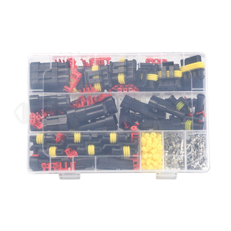 708Pcs Car Automotive Waterproof Electrical Wire Connector Plug 1-6 Pin Kit Set