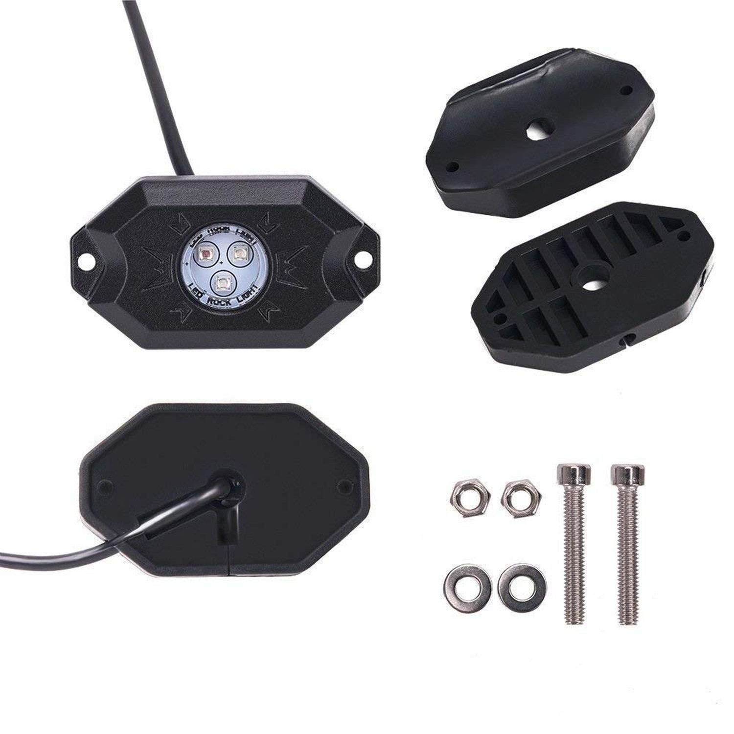 8 pc White Heavy Duty Rock Lights Undercarriage, Bed Light,Exterior Interior,…