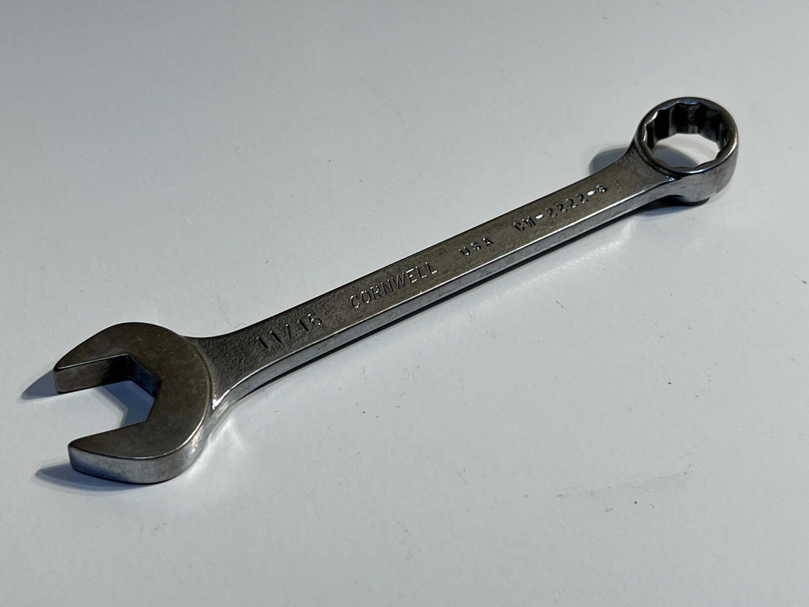 Cornwell Tools USA Short Stubby 11/16″ Combination Wrench – 12 Point – CW-2222-S