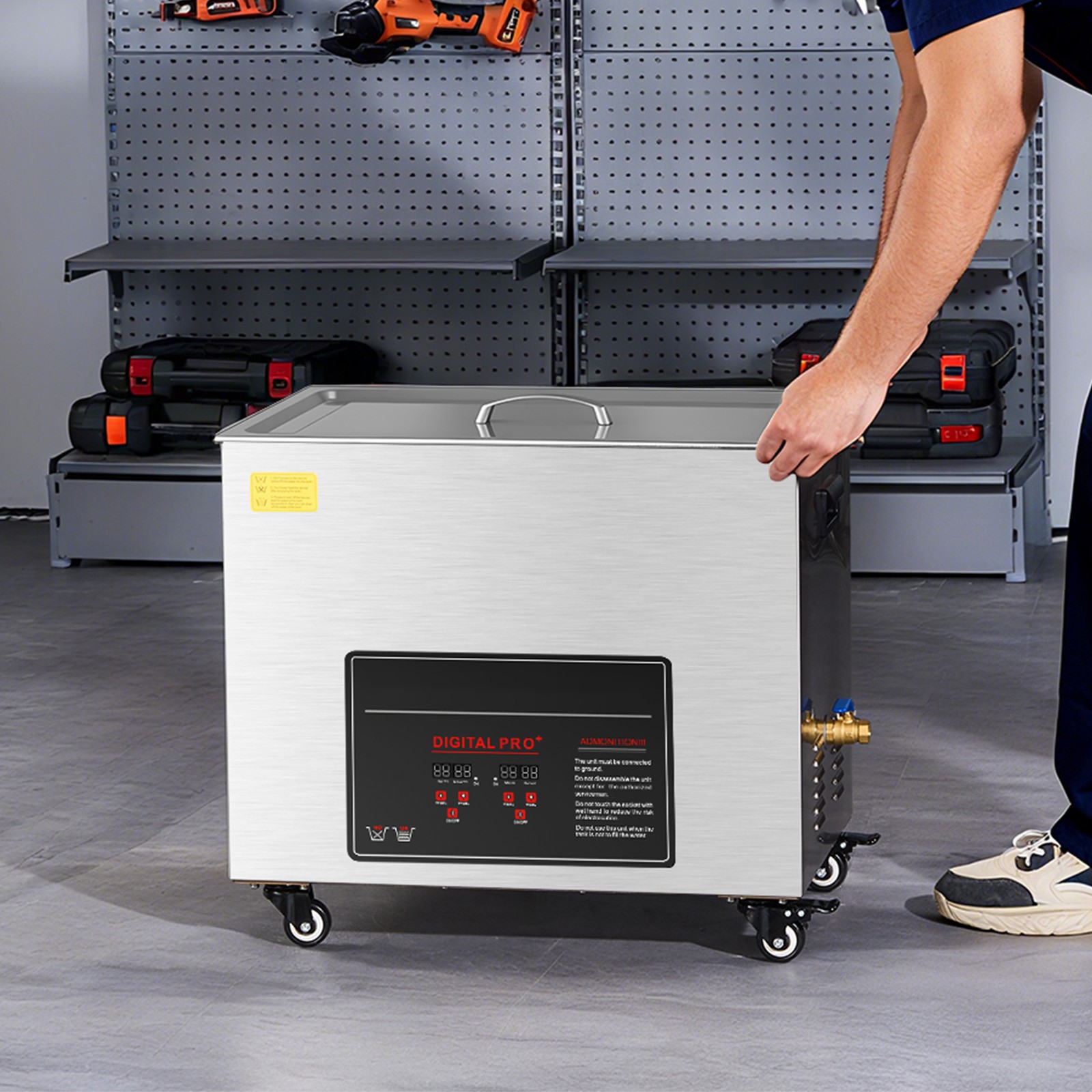 Uimoso 50L Ultrasonic Cleaning Machine with Basket & Digital Control, 840W