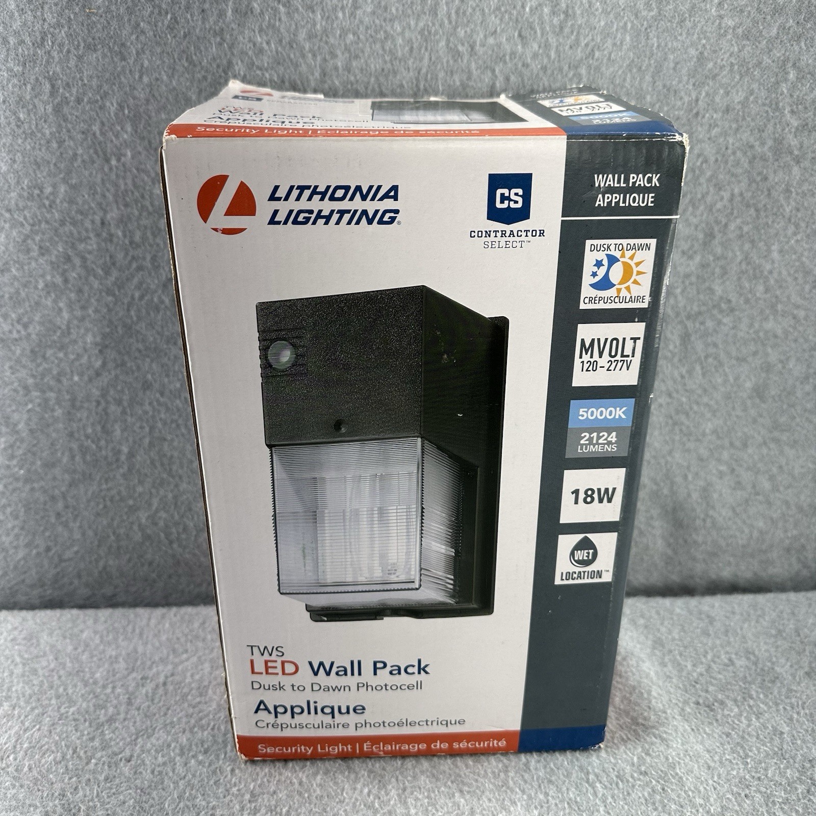 Lithonia Lighting 249NF2 Dusk To Dawn LED 70W Wall Pack Light Fixture 5000K New