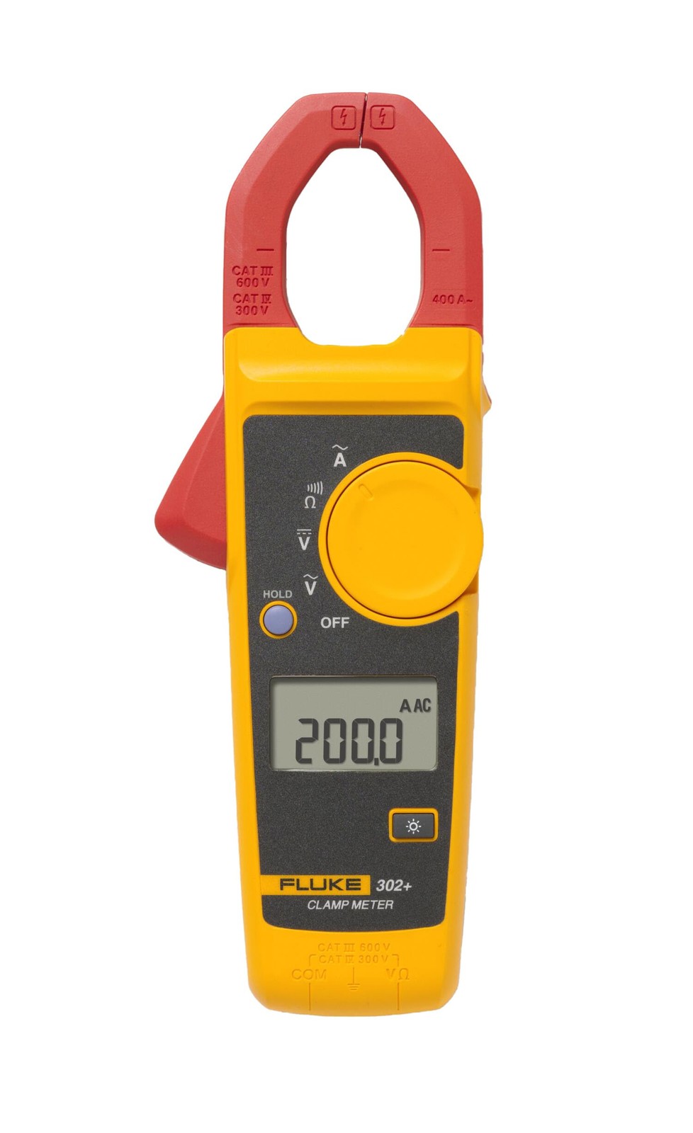 FLUKE 302+ AC400A Clamp Meter Tester AC/DC Volt Amp Multimeter Average value NEW