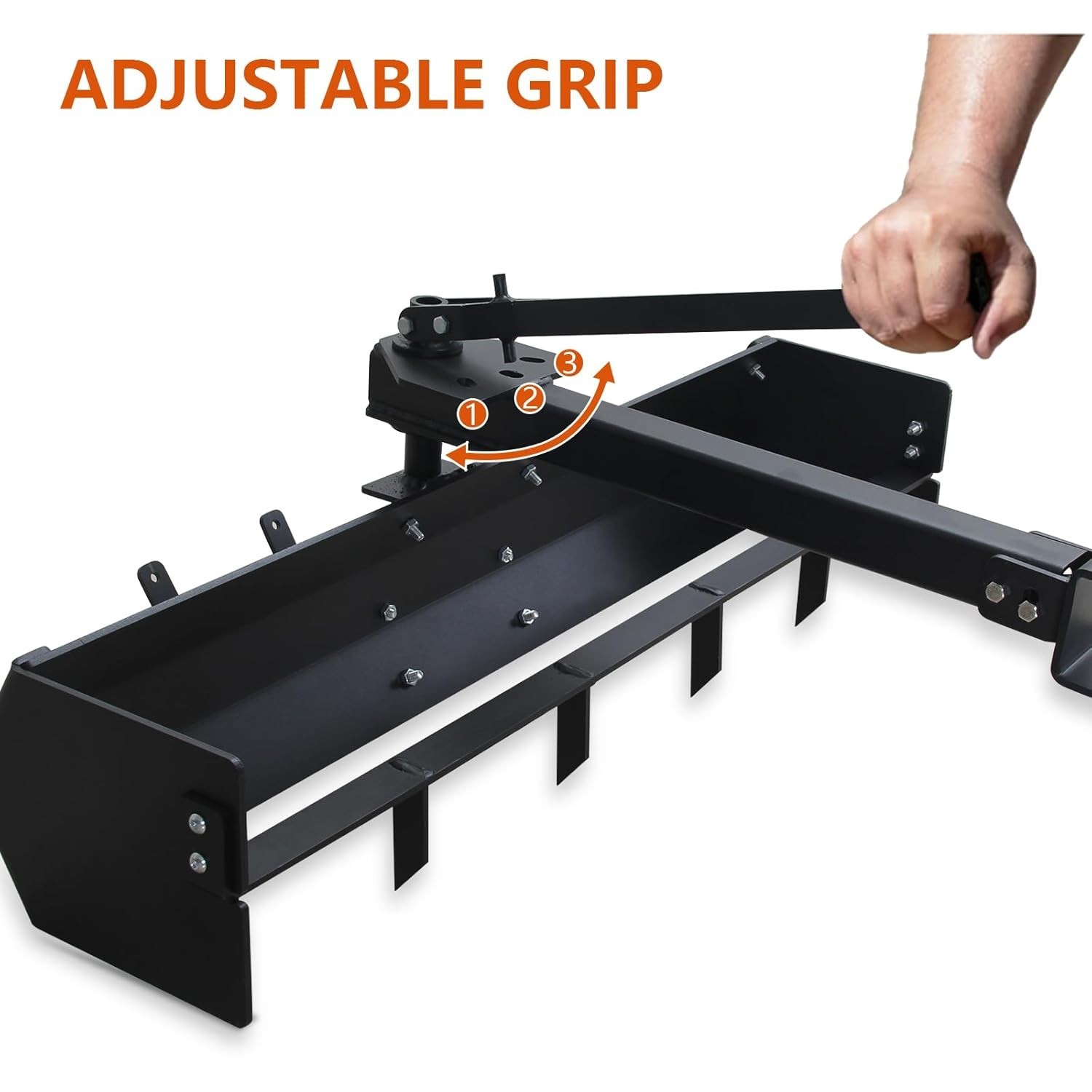 GRAVEE 42″ Tow Behind Box Scraper Steel Powder Coated Tractor Scraper with Blade