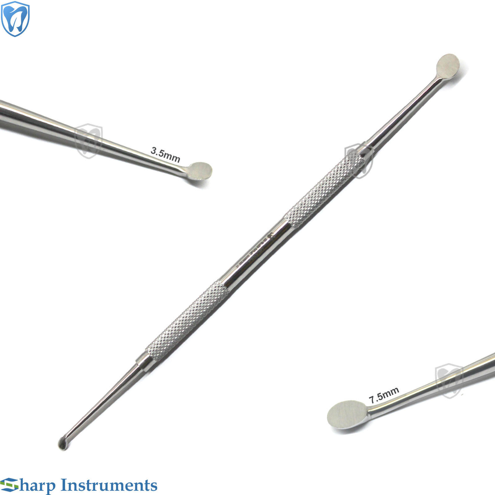 Molt #4 Periosteal Elevator Dental Surgical Implant Instrument 3.5mm,7.5mm Molt4
