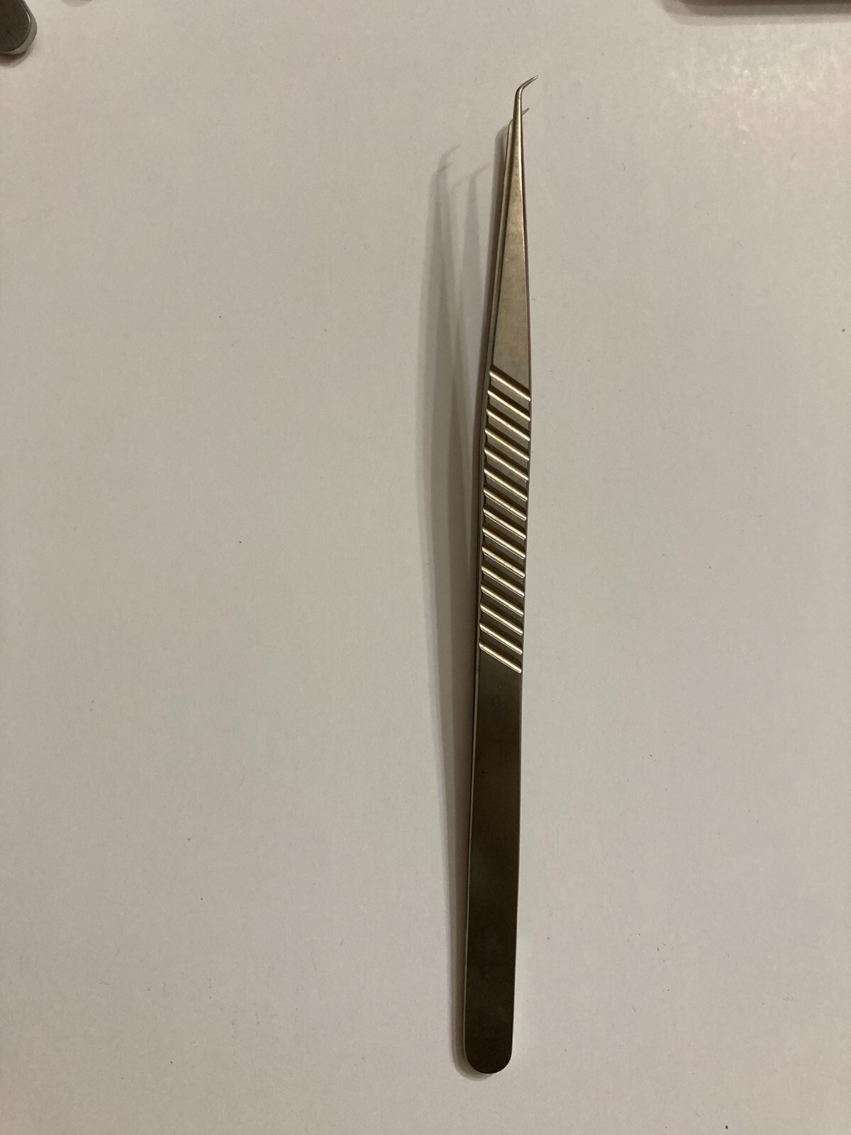 S&T Flat Handle Straight Tip Micro Forceps Instrument JFAL-3-18