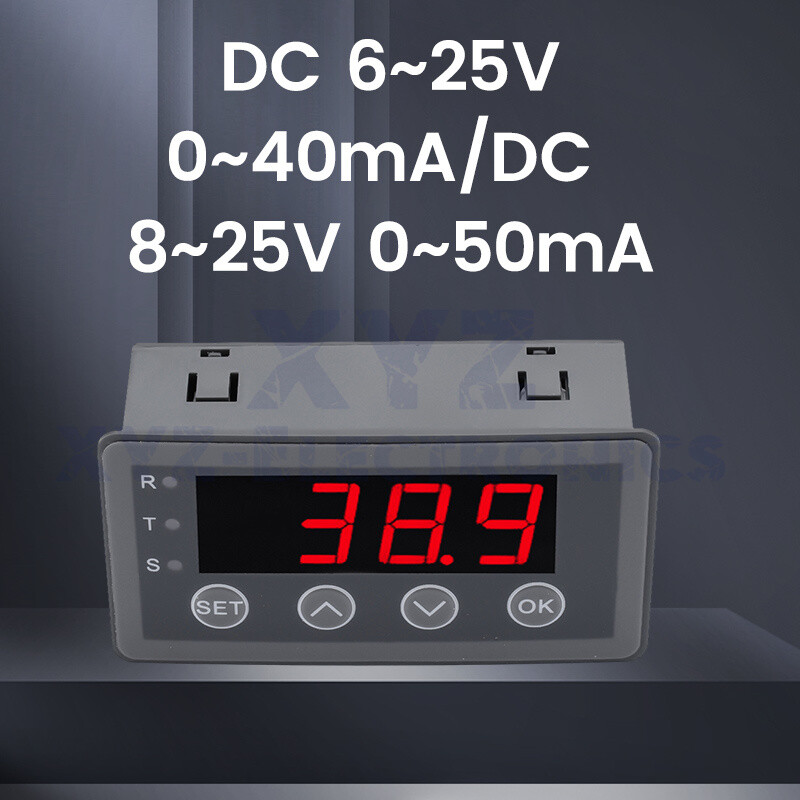 DC 6/8-25V 40/50mA 0.56″ 4-digit Tube Potentiometer Sensor Digital Display Meter