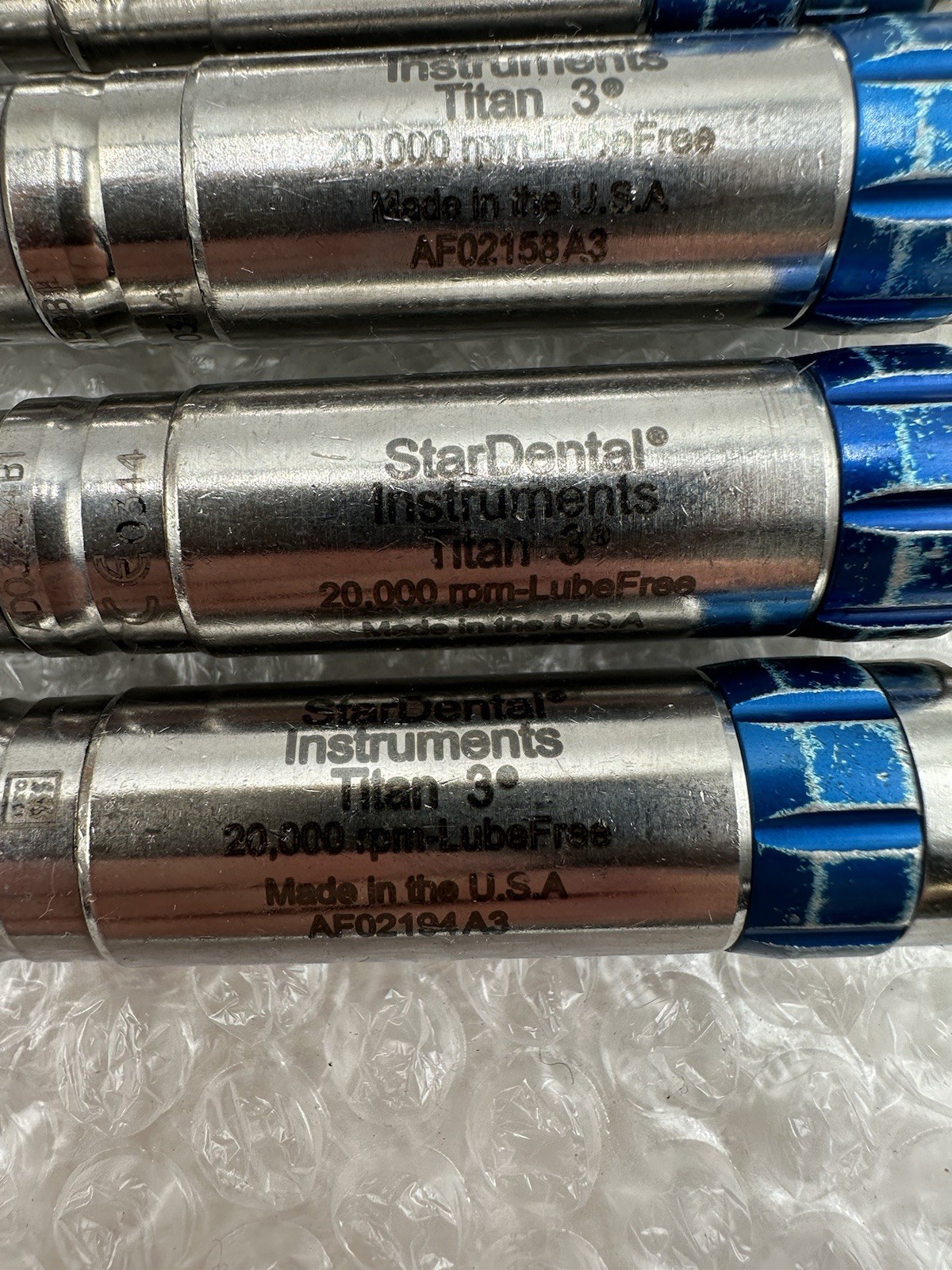 4x Star Dental Titan 3 20k RPM Handpieces- Untested For Refurb Only