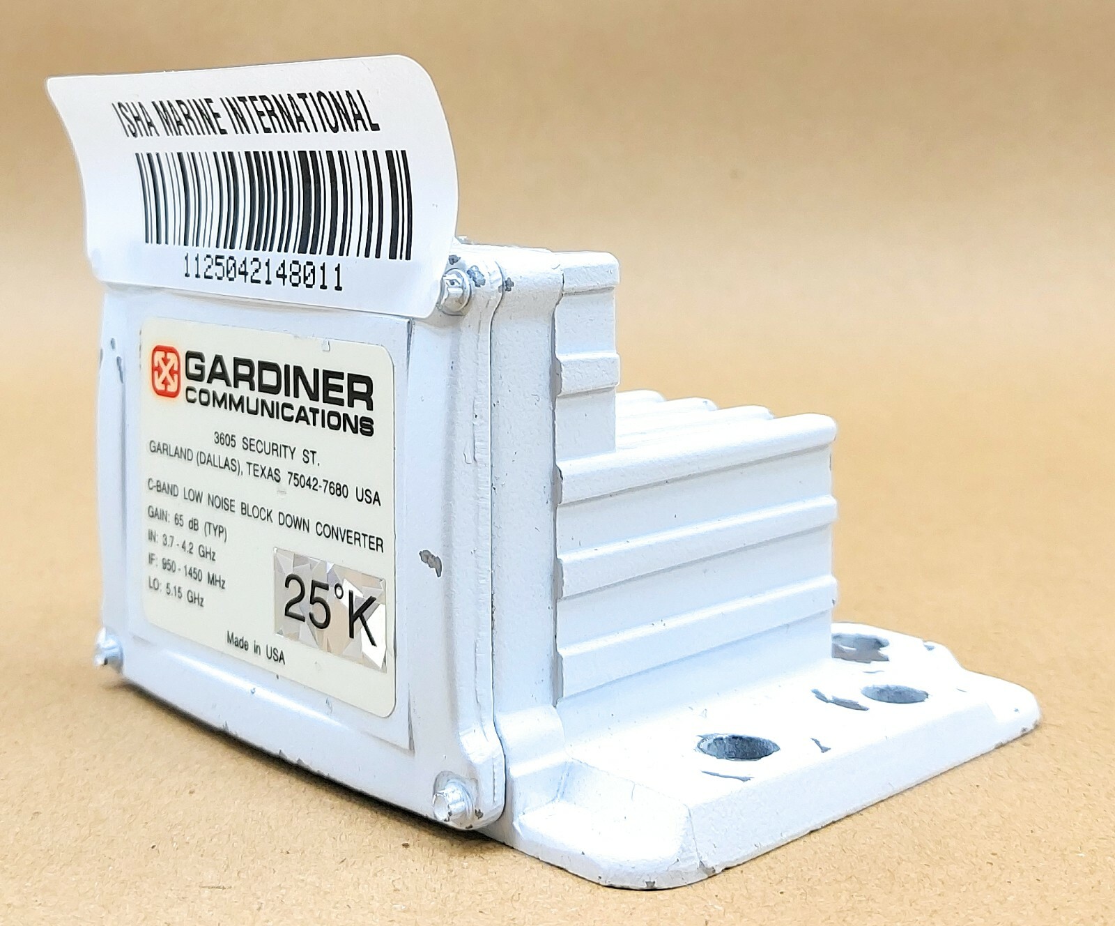 Gardiner Communications 65 dB C-Band Low Noise Block Down Converter