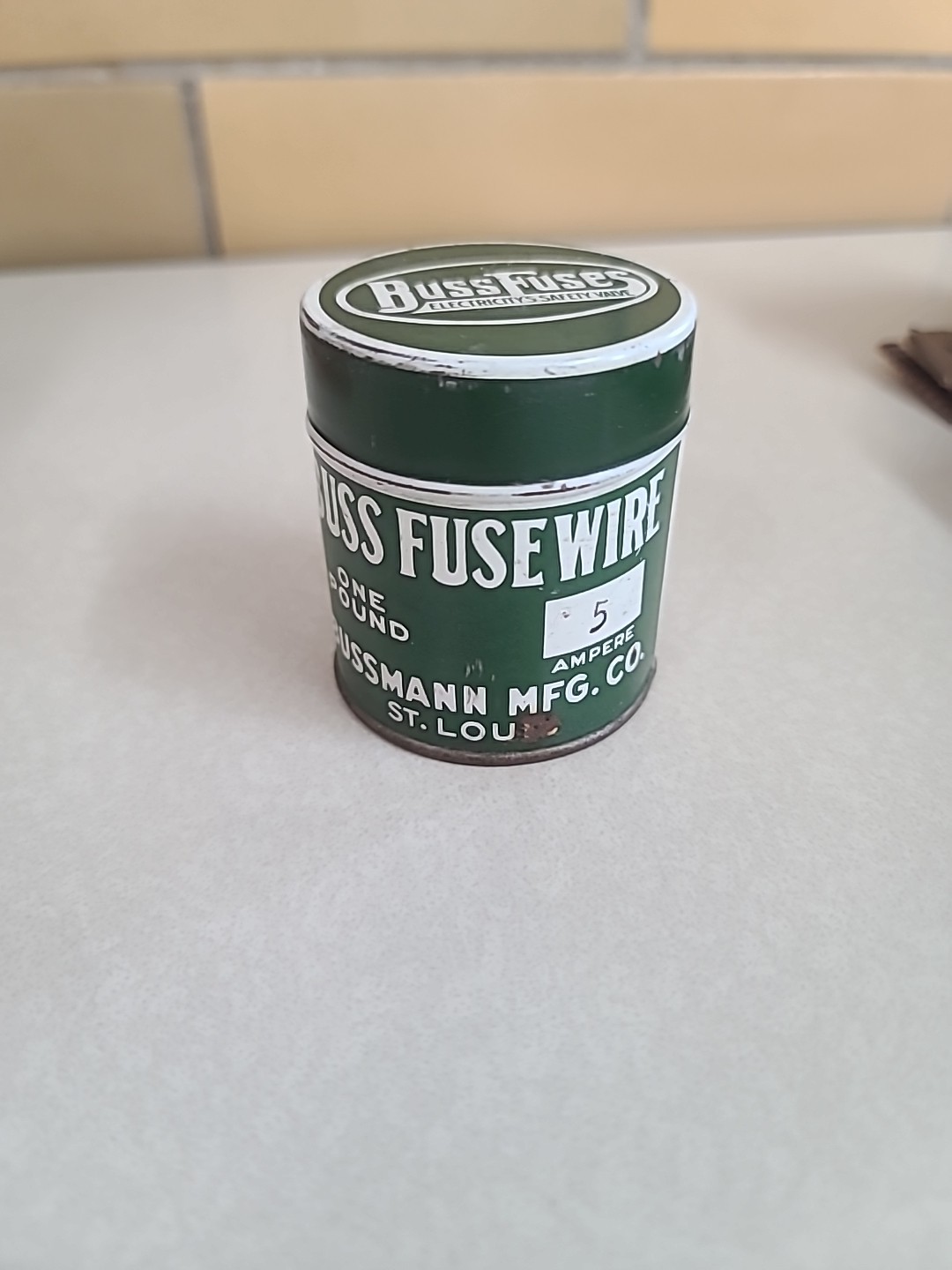 Vintage Bussmann 5 Amp Spool Of Buss Fuse Almost Full 15 Ounces