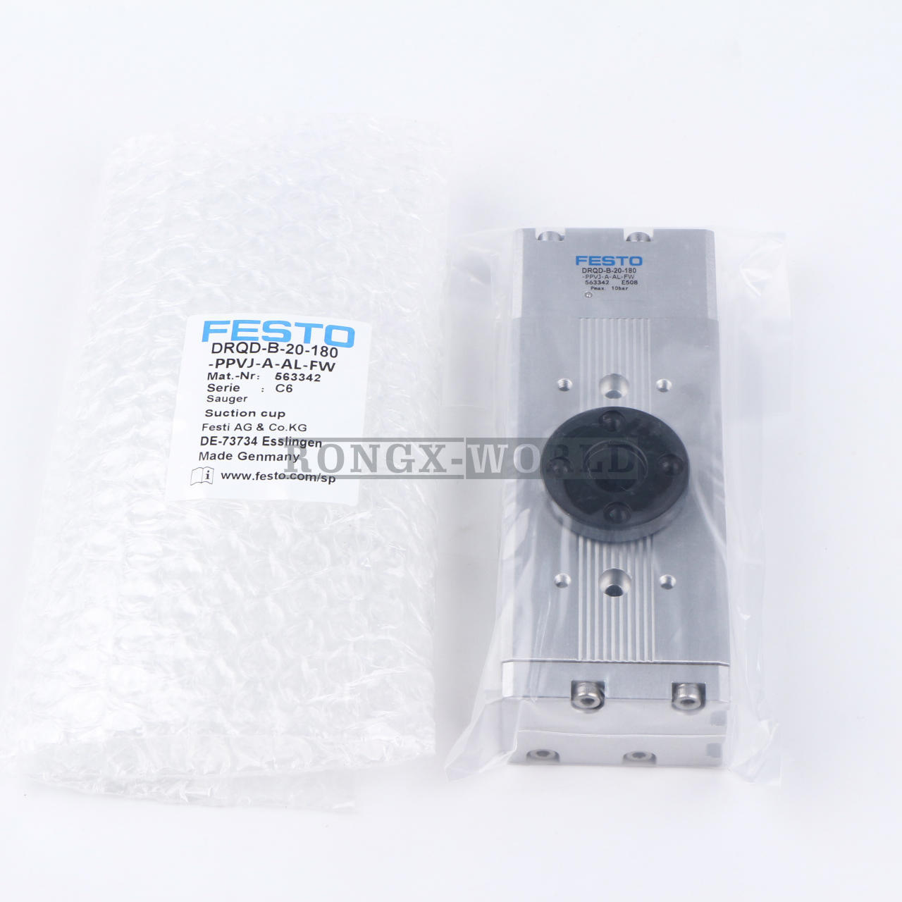 New In Box FESTO DRQD-B-20-180-PPVJ-A-AL-FW (563342) Twin-piston Cylinder